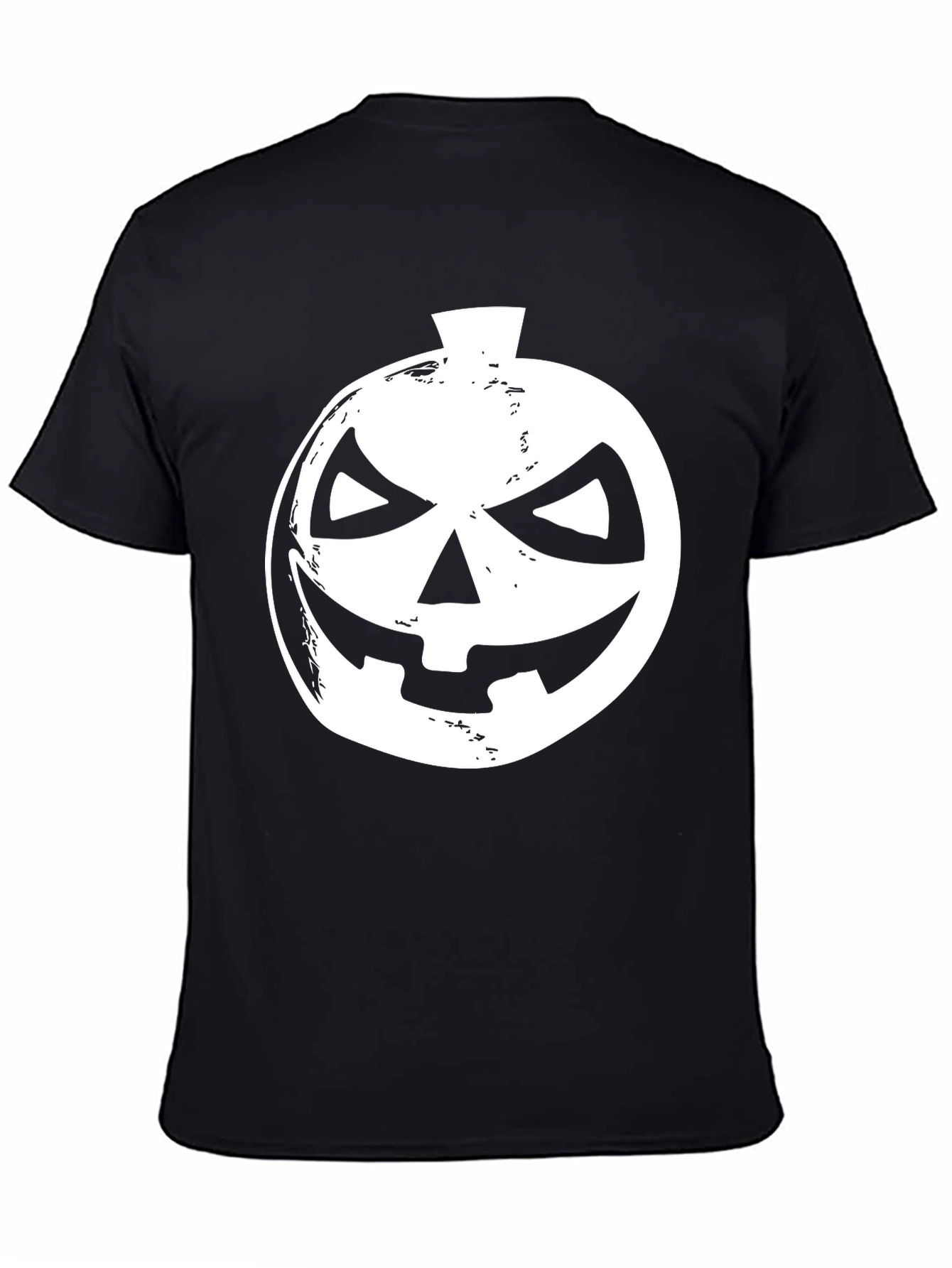 Halloween Pumpkin Face Black T-Shirt