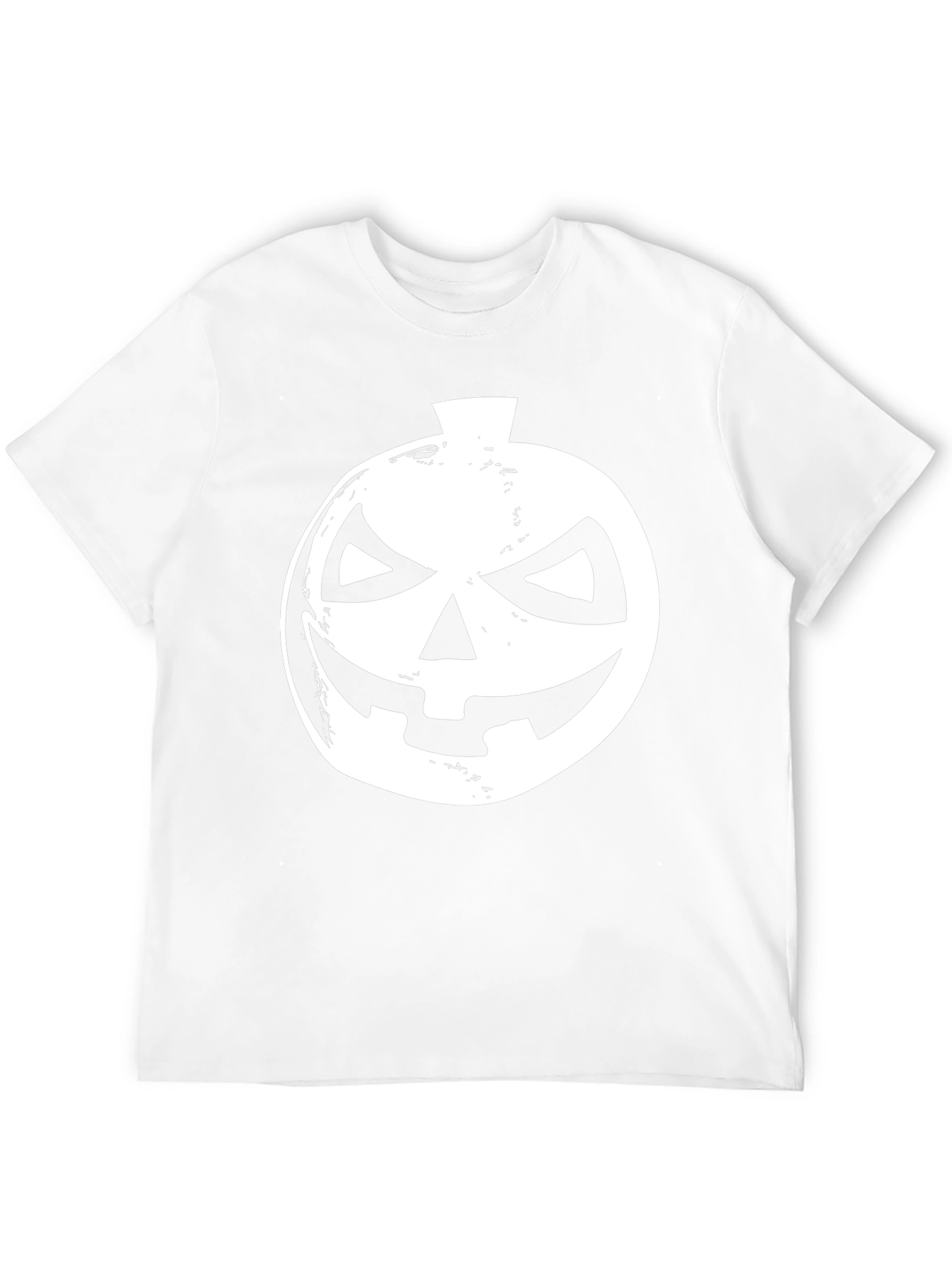 Halloween Pumpkin Face Black T-Shirt
