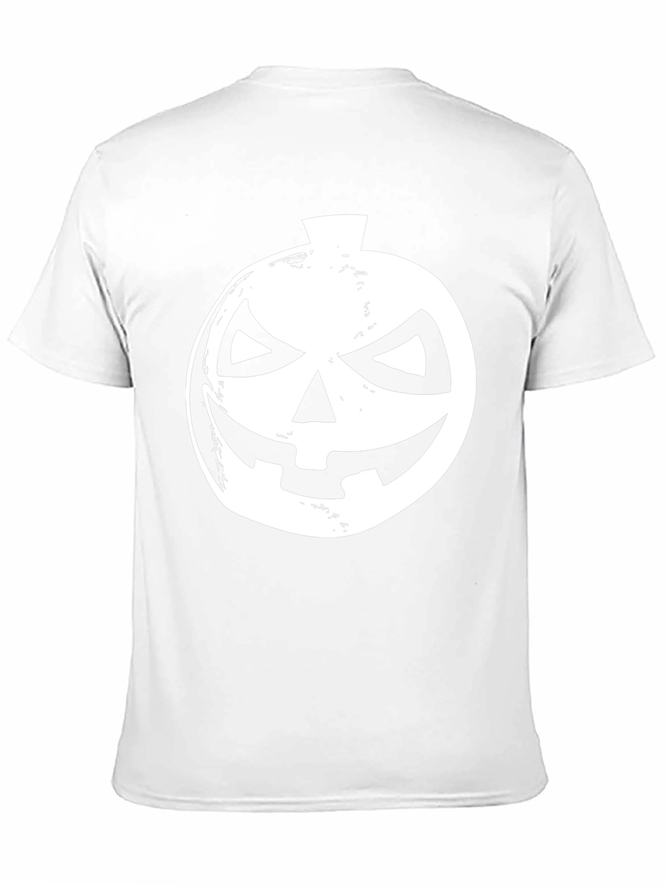 Halloween Pumpkin Face Black T-Shirt