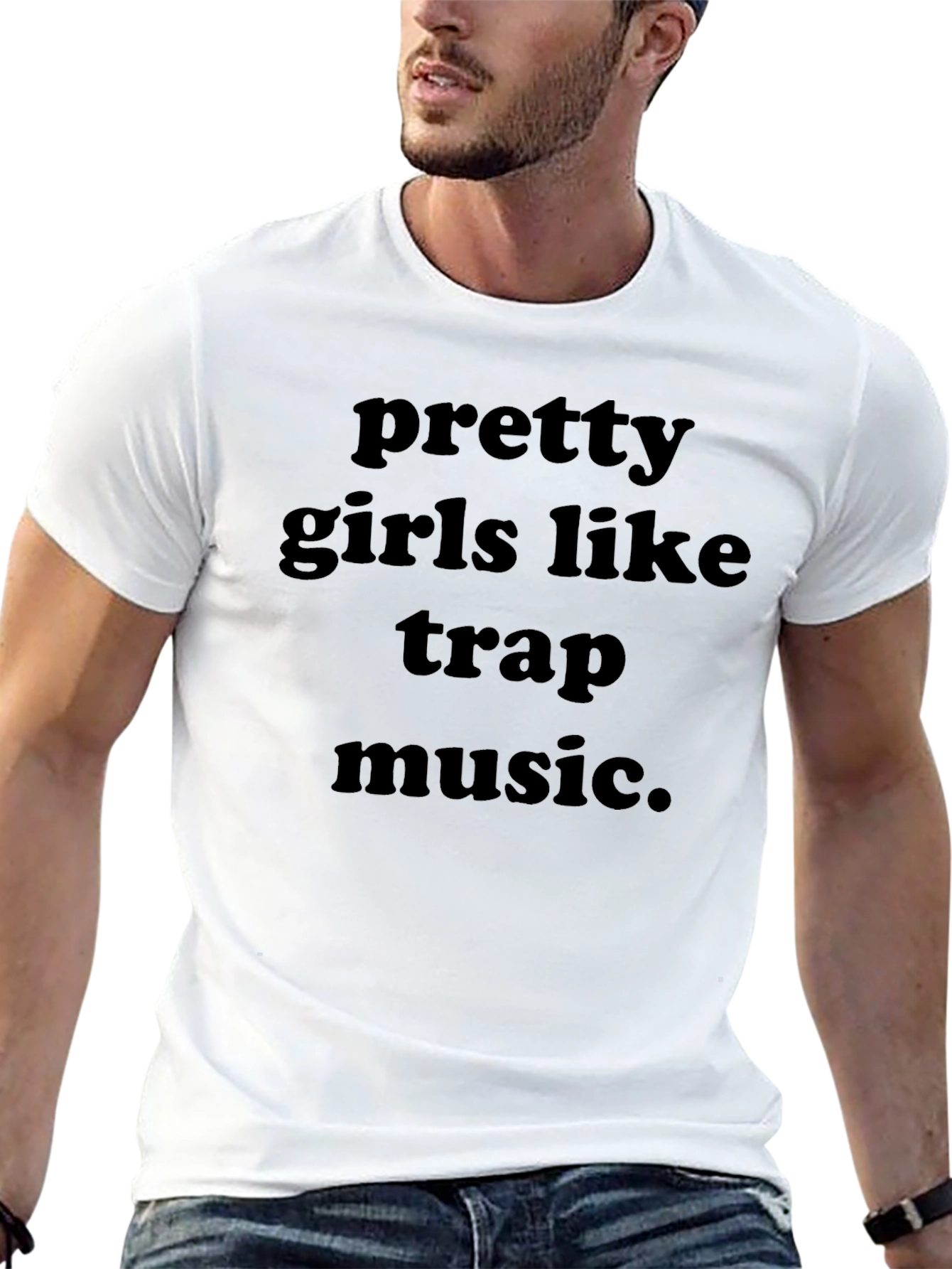 Pretty Girls Like Trap Music Black T-Shirt