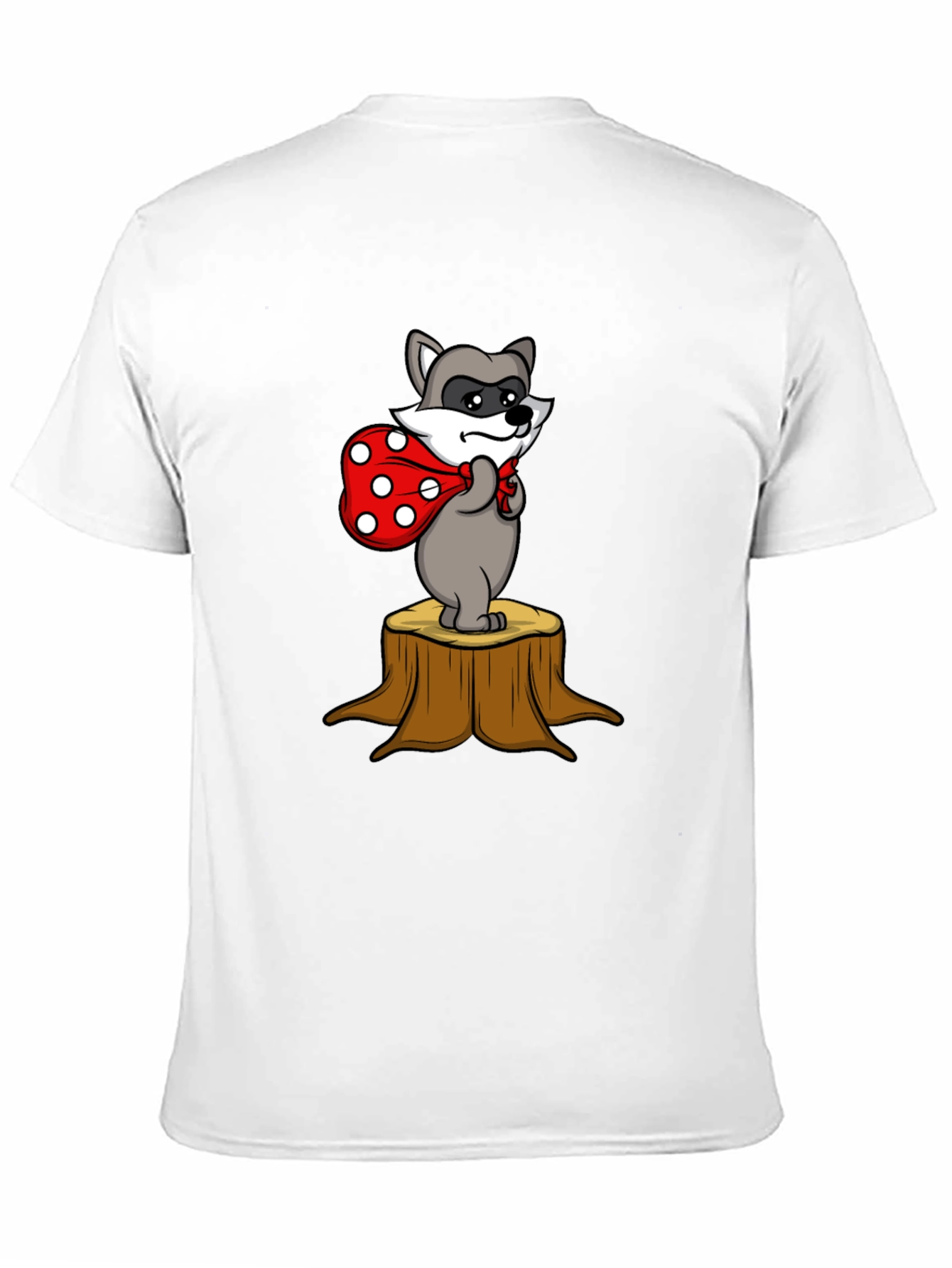 Raccoon Bandit Tee - Cute Cartoon Graphic T-Shirt