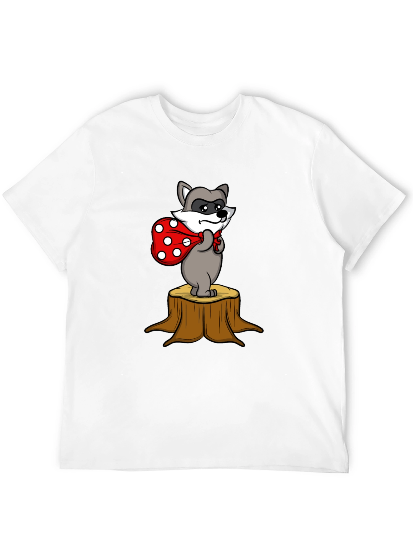 Raccoon Bandit Tee - Cute Cartoon Graphic T-Shirt