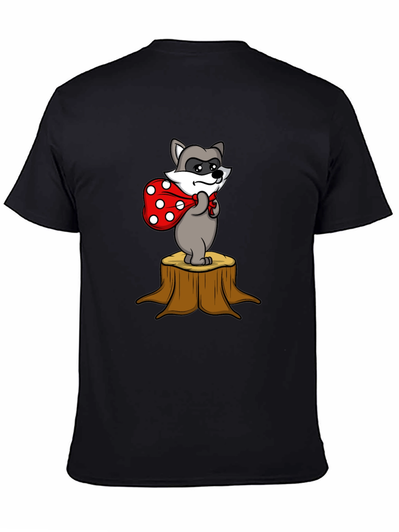 Raccoon Bandit Tee - Cute Cartoon Graphic T-Shirt