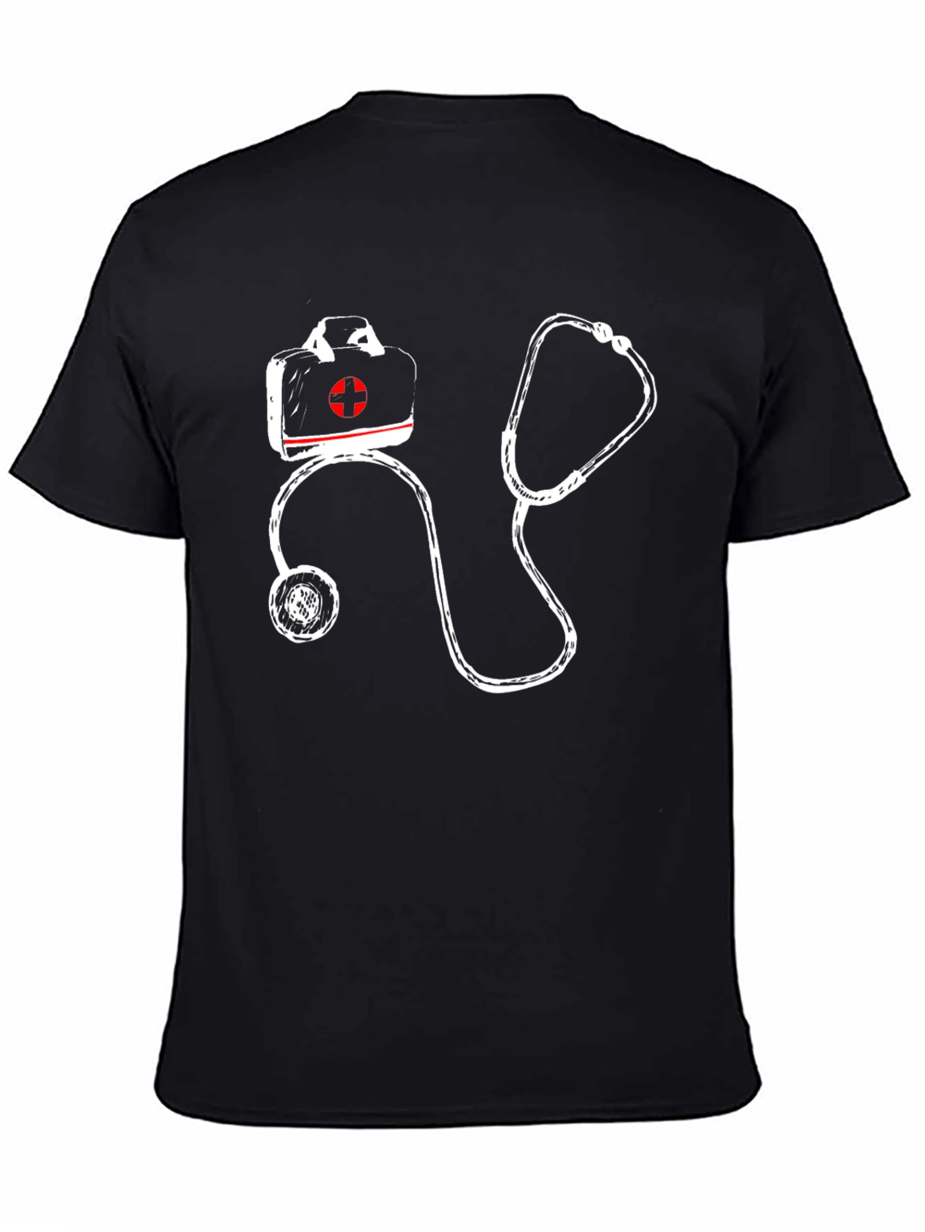 Medical First Aid Stethoscope Graphic T-Shirt