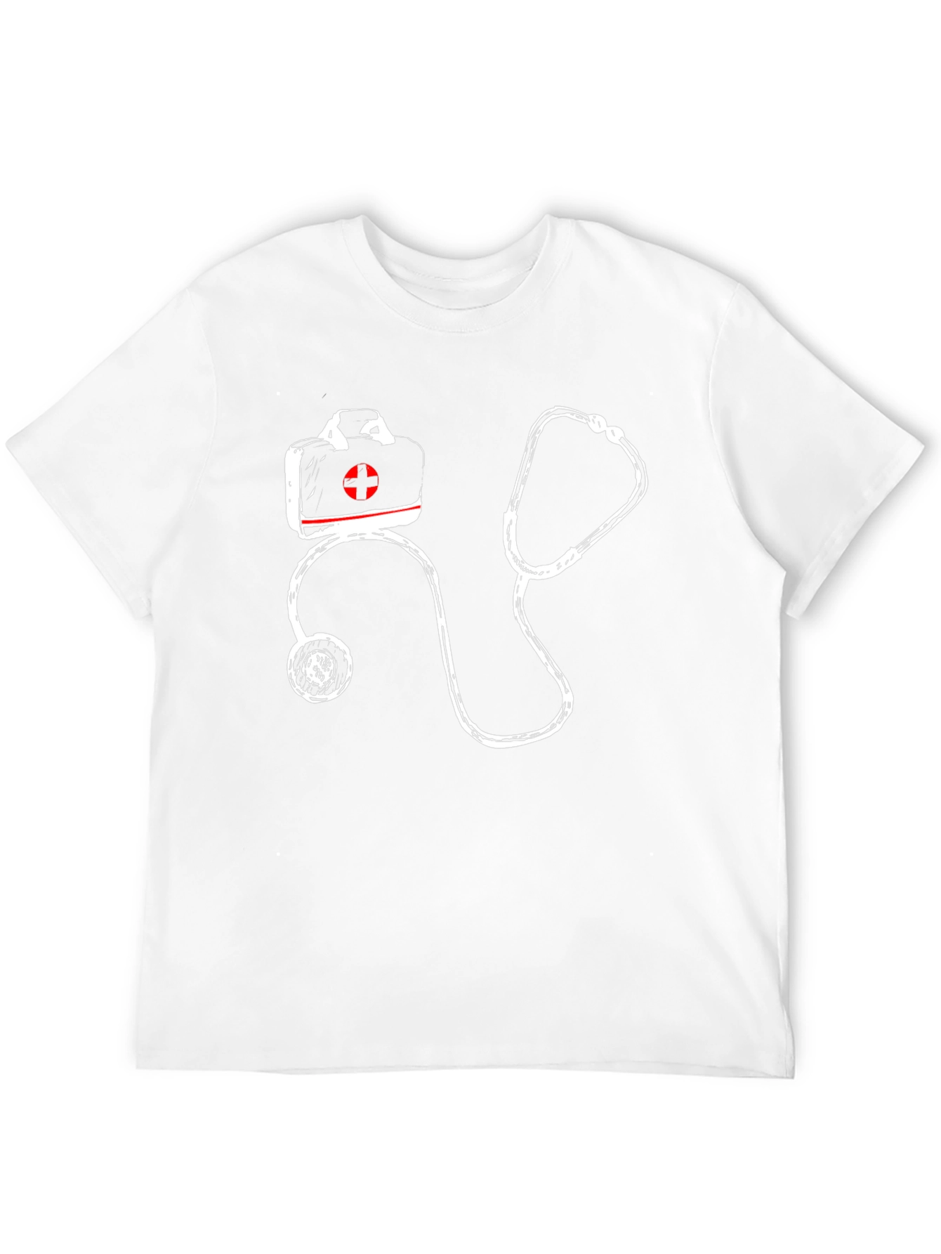 Medical First Aid Stethoscope Graphic T-Shirt