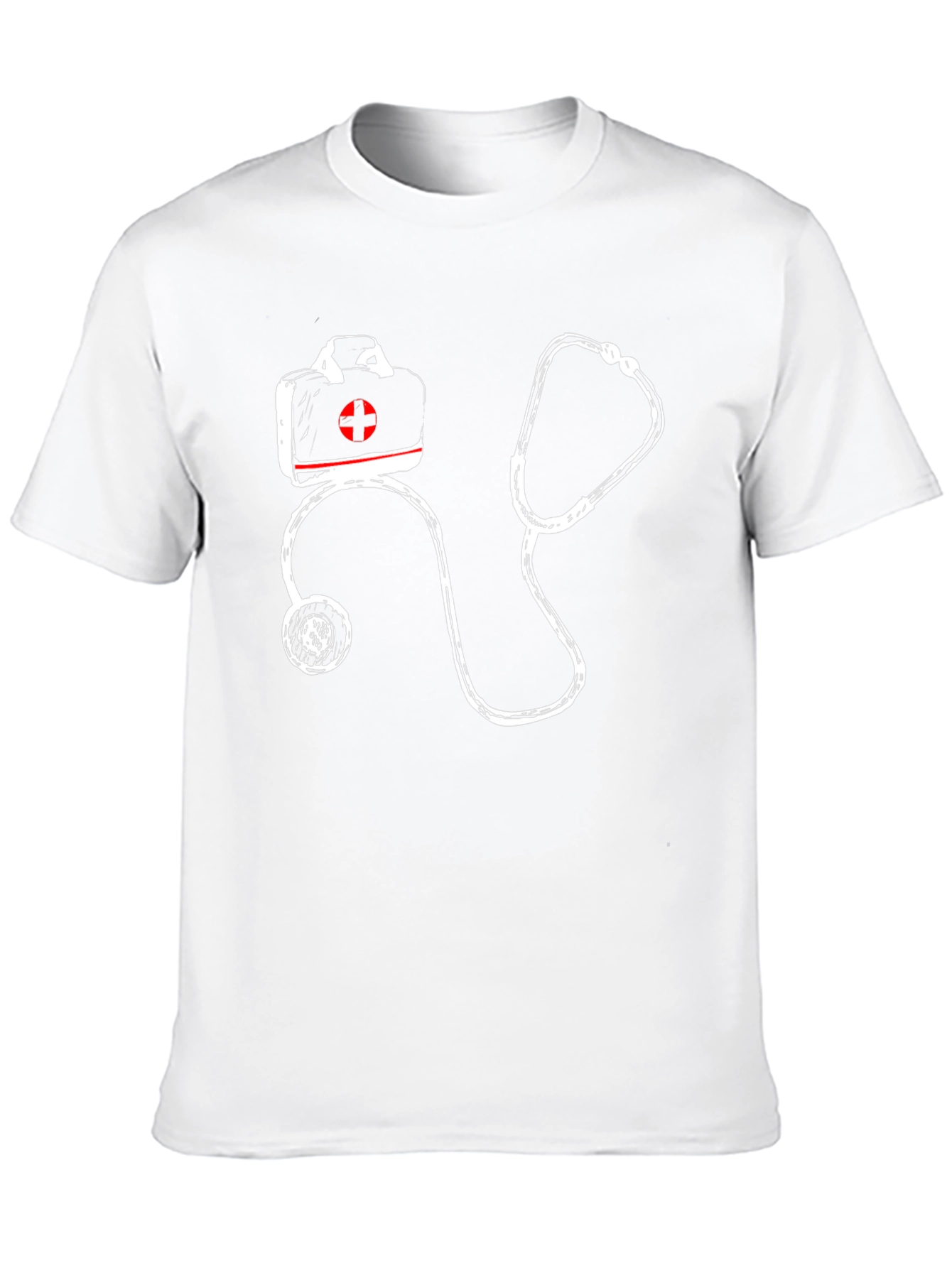 Medical First Aid Stethoscope Graphic T-Shirt