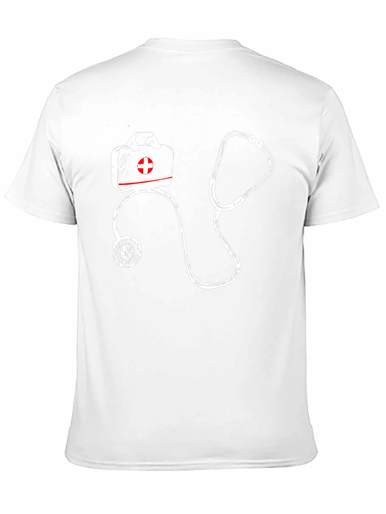Medical First Aid Stethoscope Graphic T-Shirt