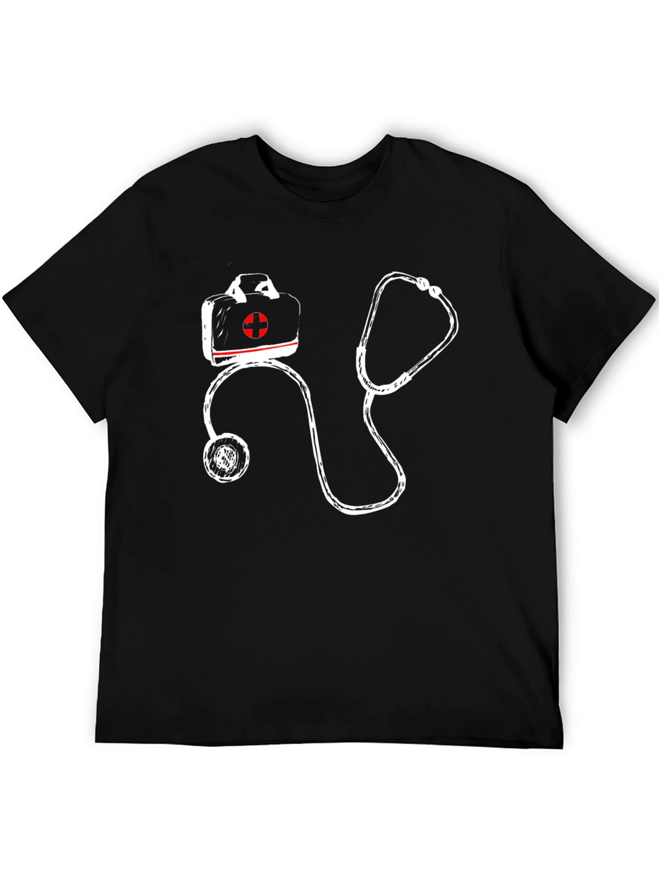 Medical First Aid Stethoscope Graphic T-Shirt