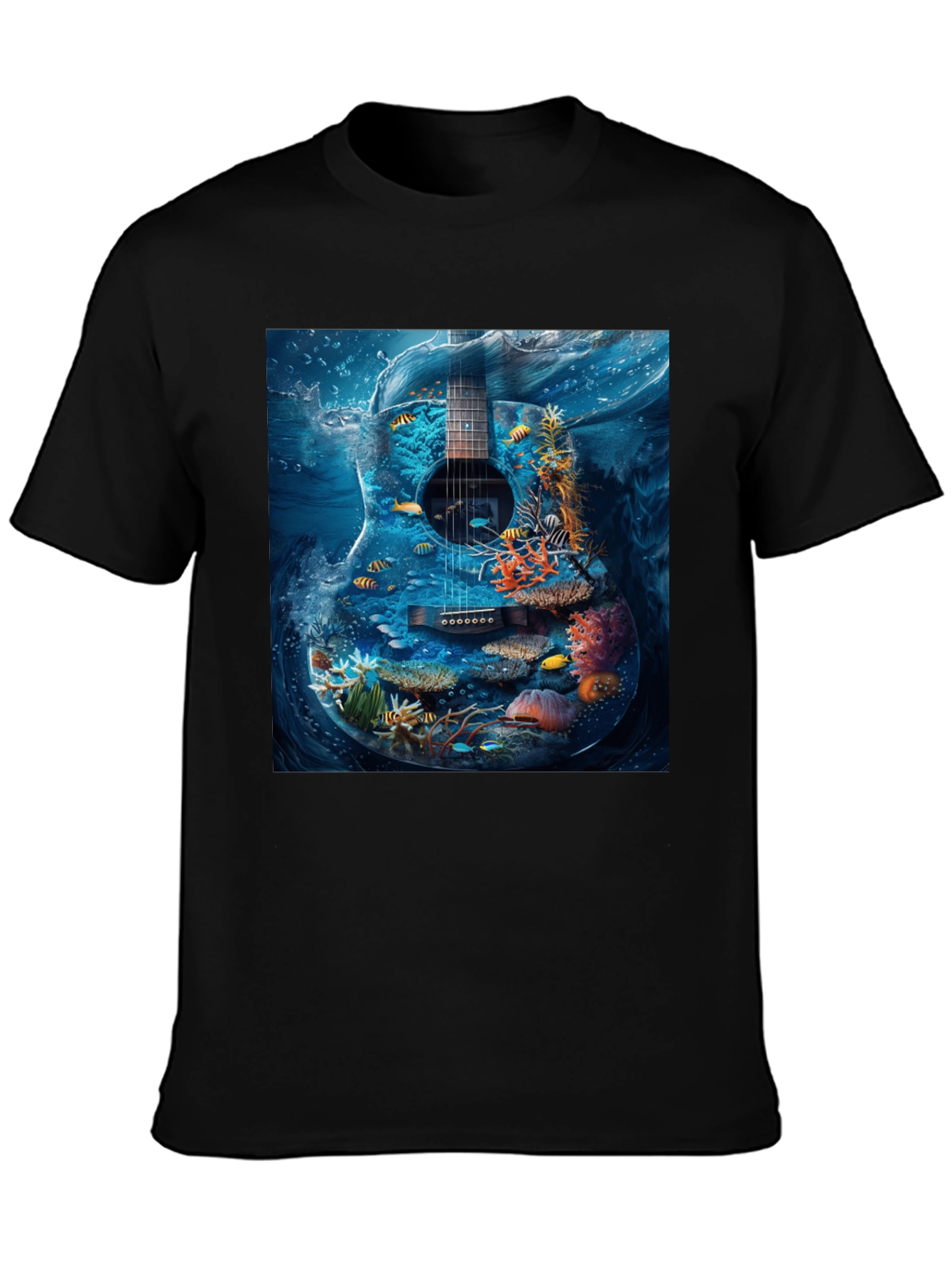Underwater Guitar Graphic Tee