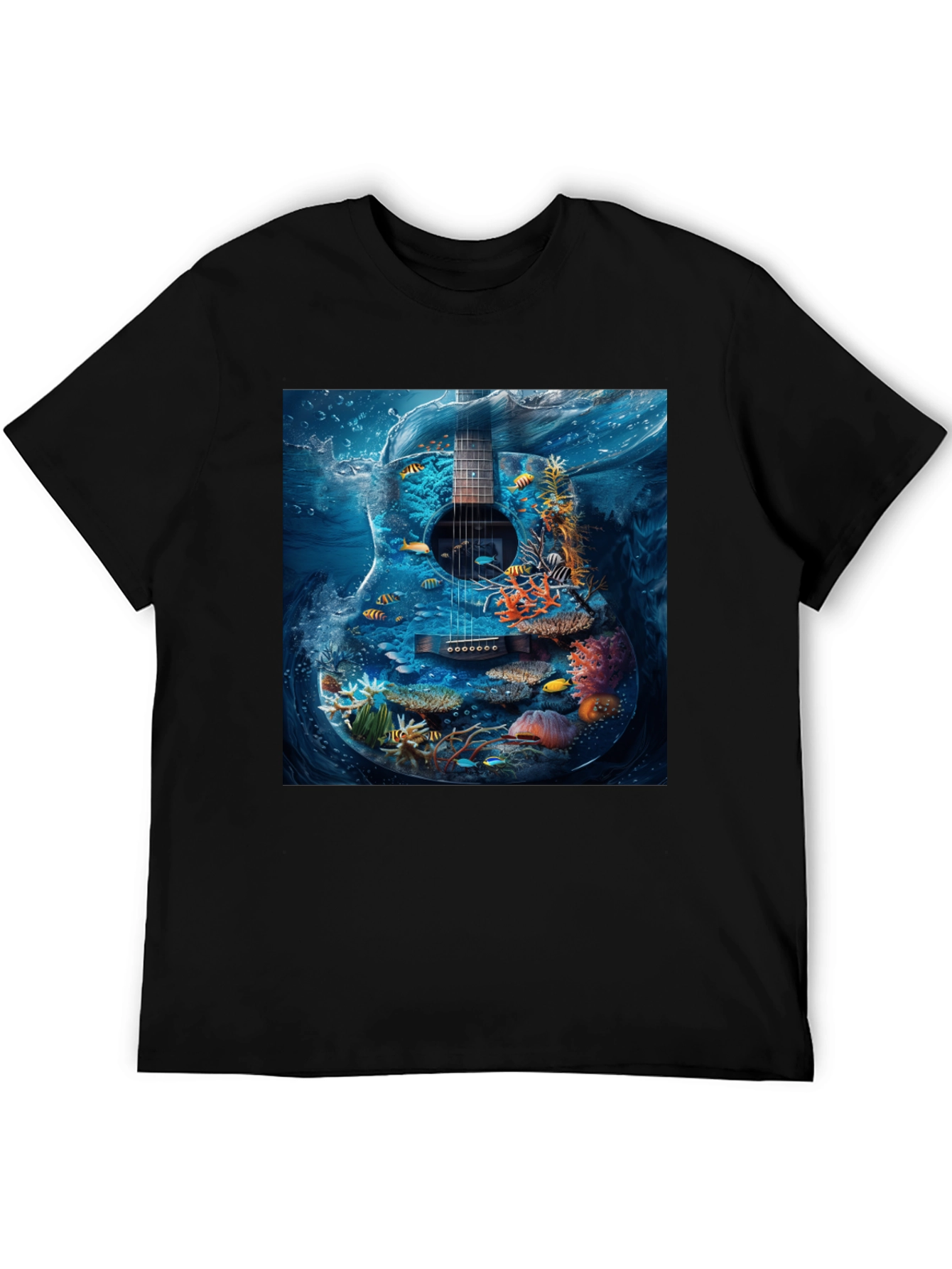 Underwater Guitar Graphic Tee
