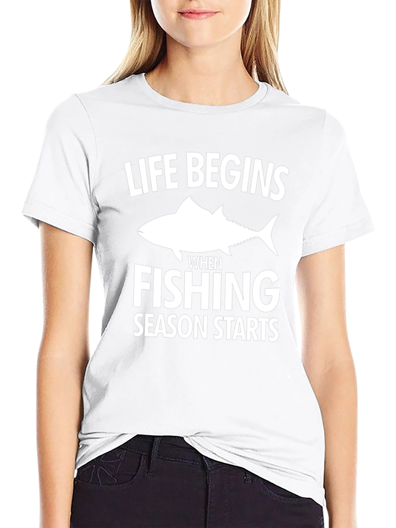 Fishing Season T-Shirt: Life Begins When Fishing Starts