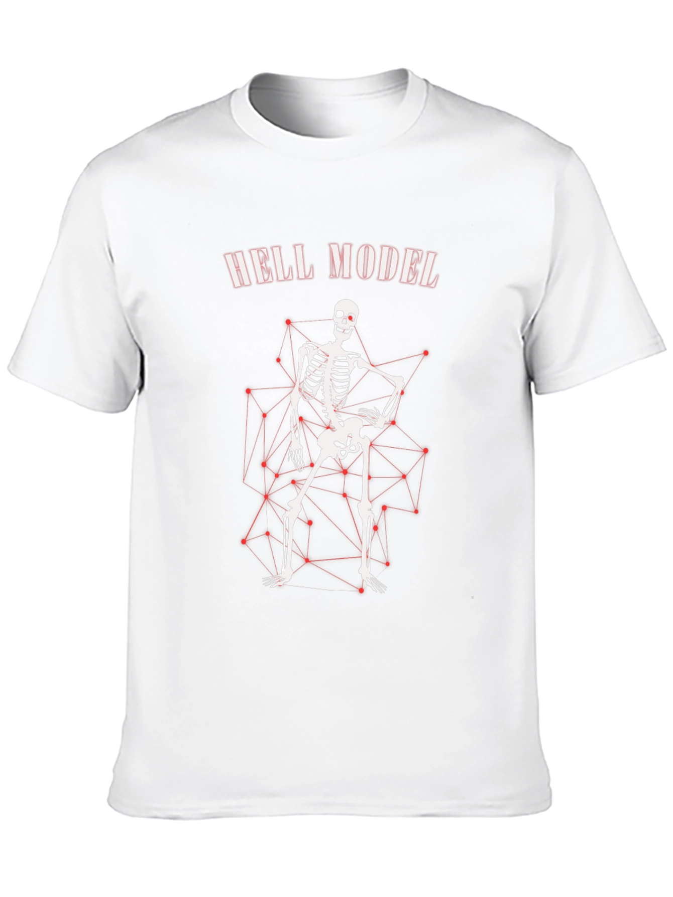 Hell Model Skeleton Graphic T-Shirt - Edgy Style