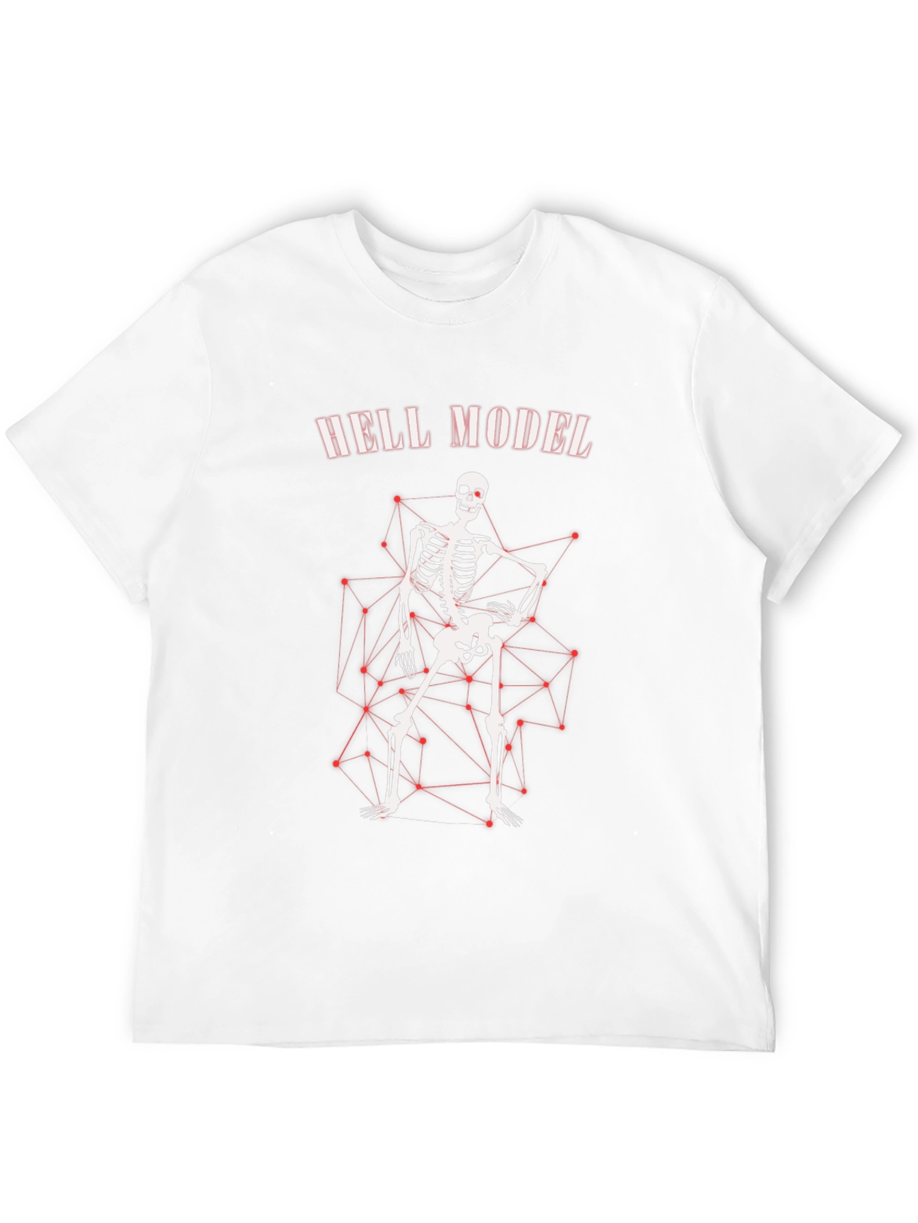 Hell Model Skeleton Graphic T-Shirt - Edgy Style