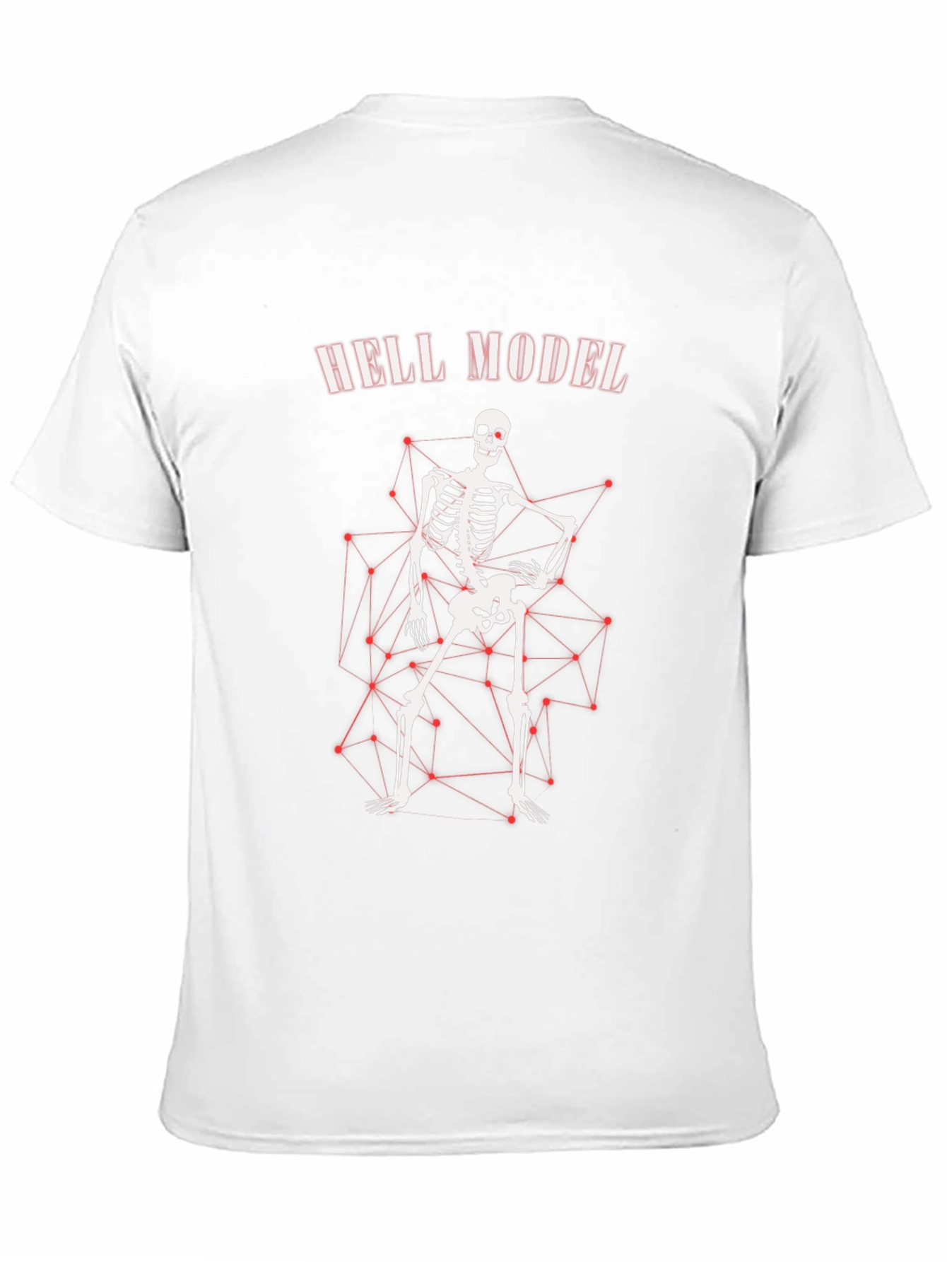 Hell Model Skeleton Graphic T-Shirt - Edgy Style