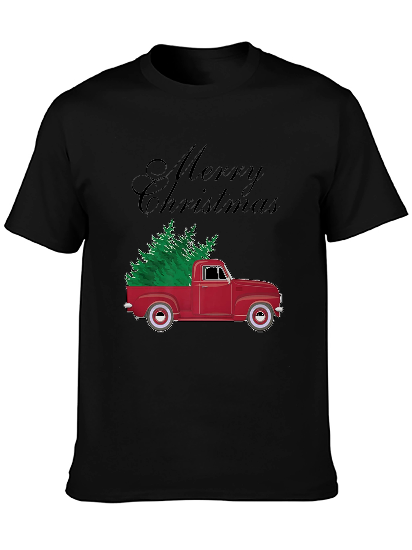 Merry Christmas Truck Graphic Tee