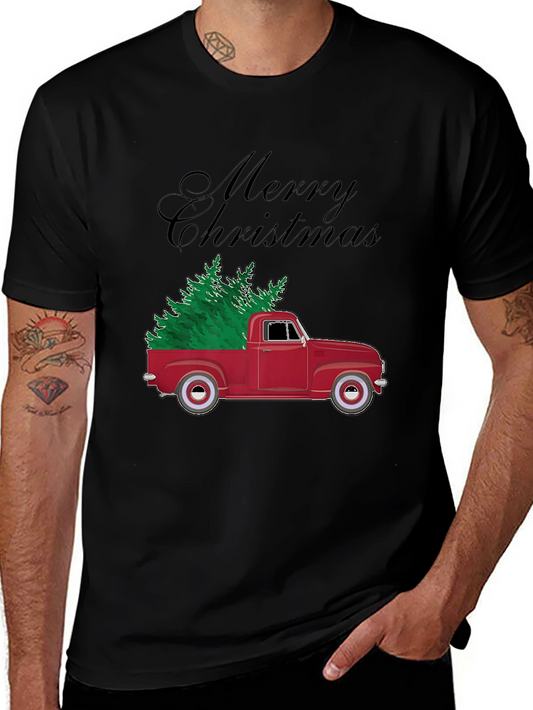 Merry Christmas Truck Graphic Tee