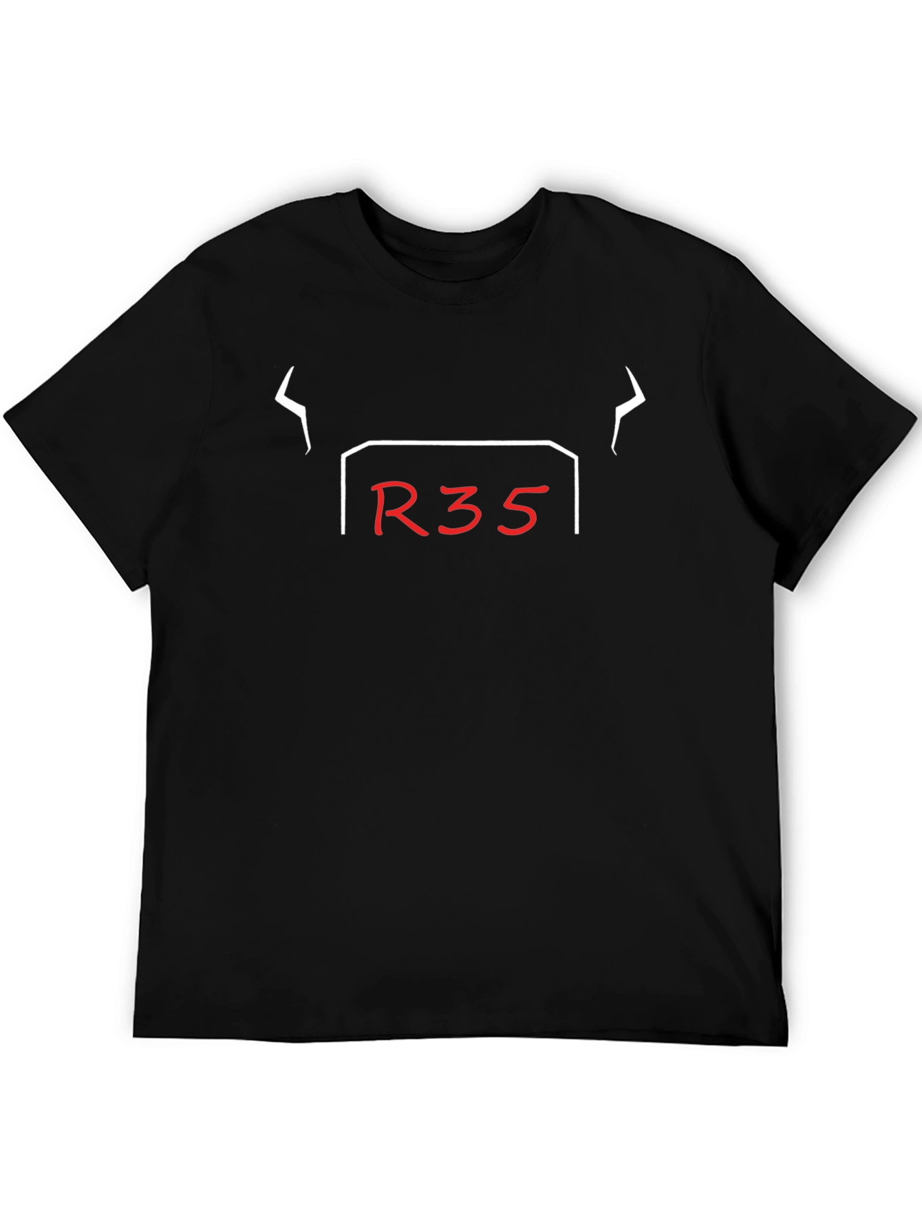R35 Graphic Tee - Black Cotton Car Enthusiast T-Shirt