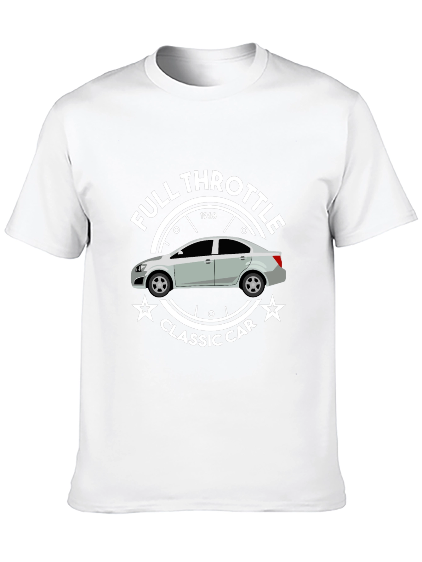 Full Throttle Classic Car 1968 Graphic T-Shirt