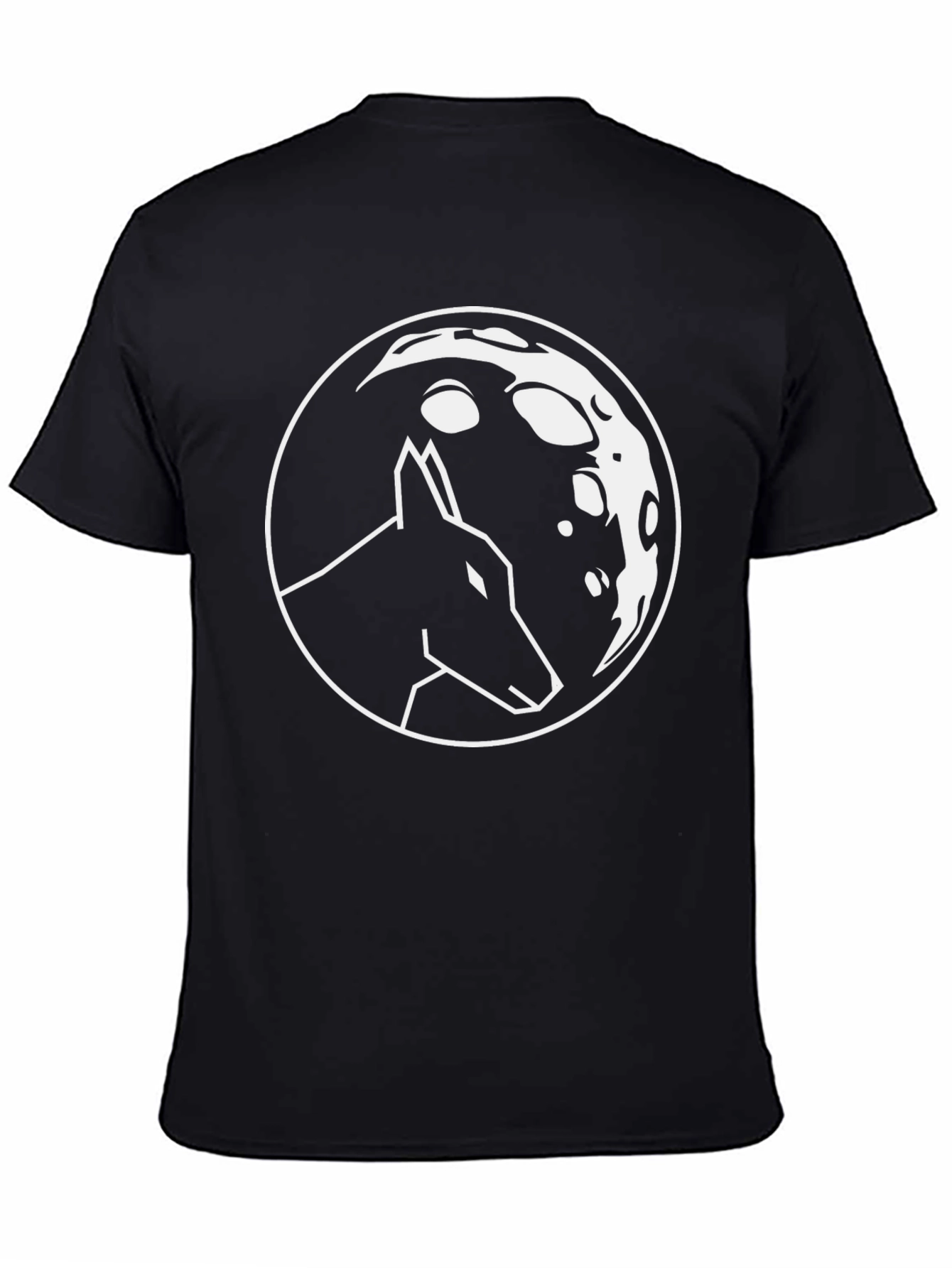 Wolf Moon Graphic Tee - Stylish Black T-Shirt
