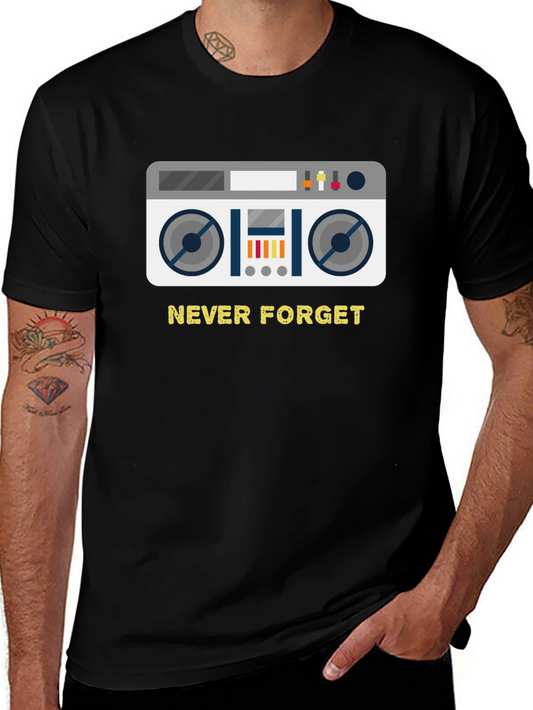 Retro Boombox Never Forget T-Shirt
