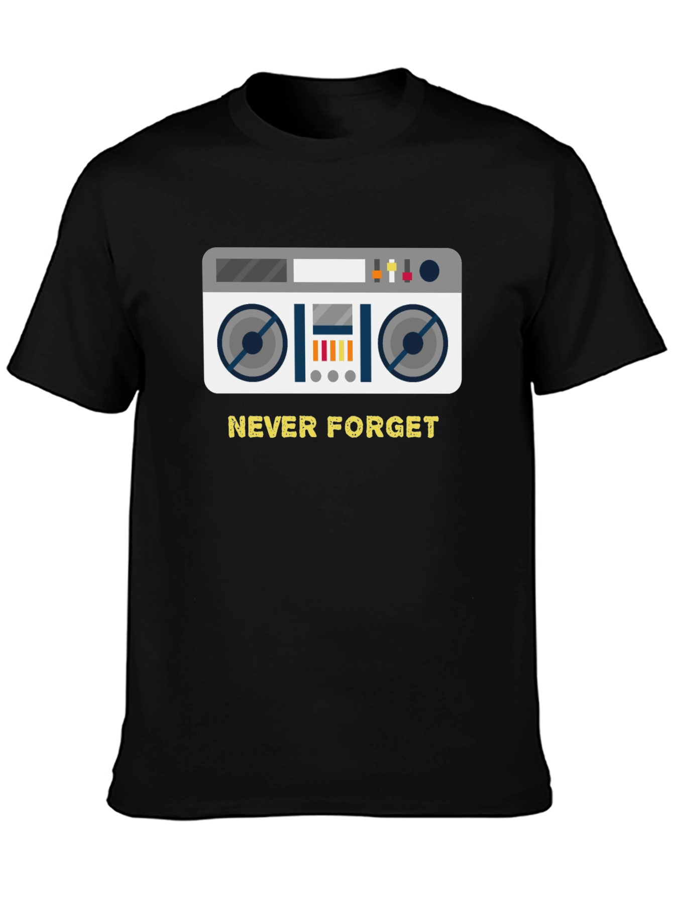 Retro Boombox Never Forget T-Shirt