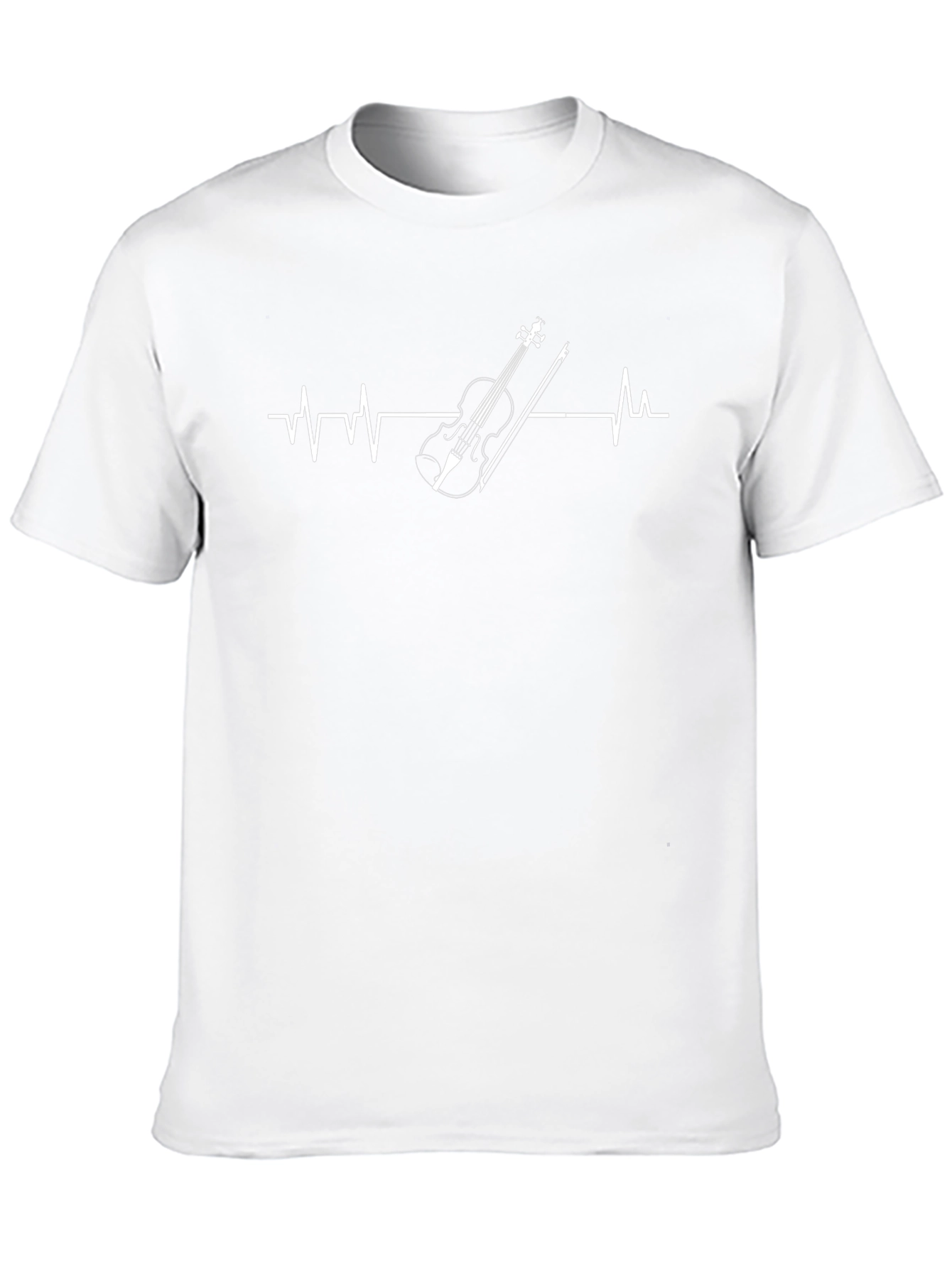 Violin Heartbeat Graphic Tee - Musicians Style