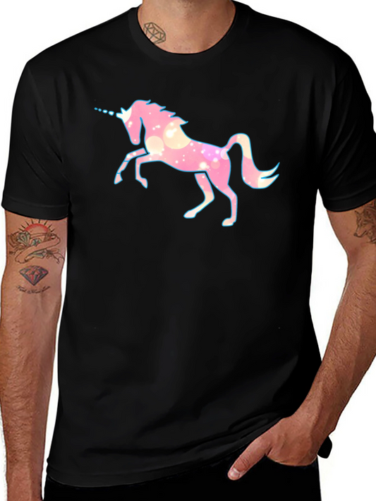 Unicorn Graphic Tee - Soft Cotton Blend - Black