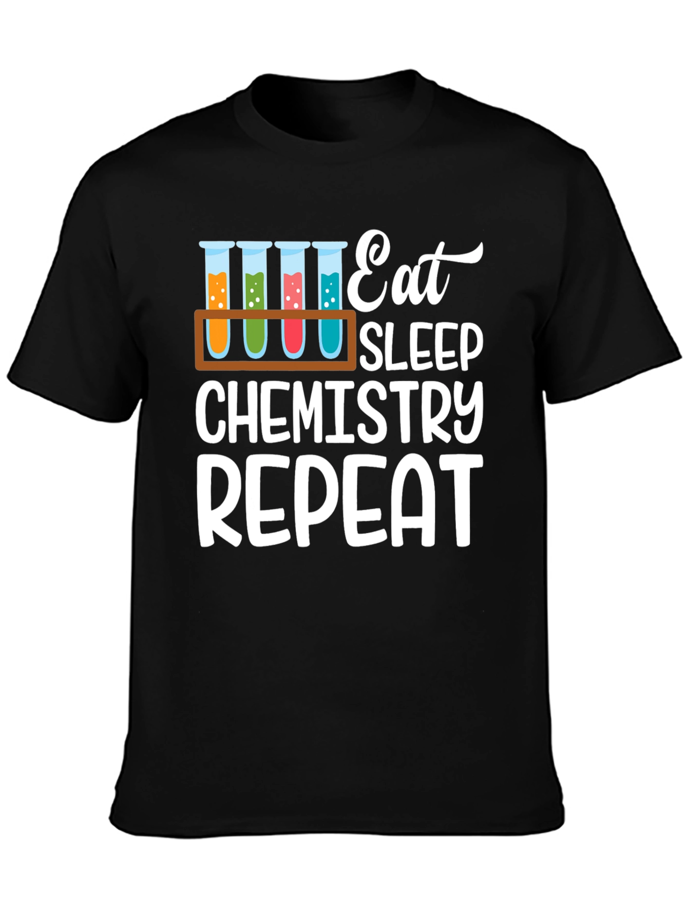 Eat Sleep Chemistry Repeat Graphic T-Shirt