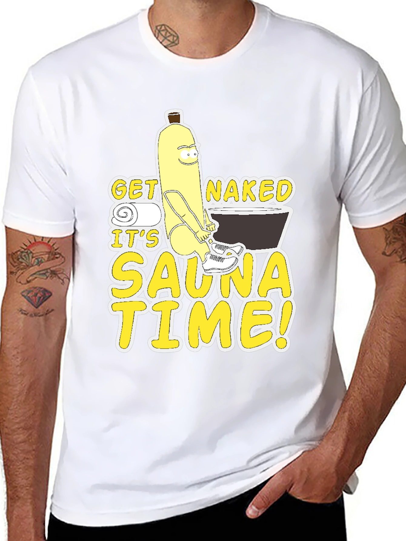 Funny Banana Sauna Time T-Shirt