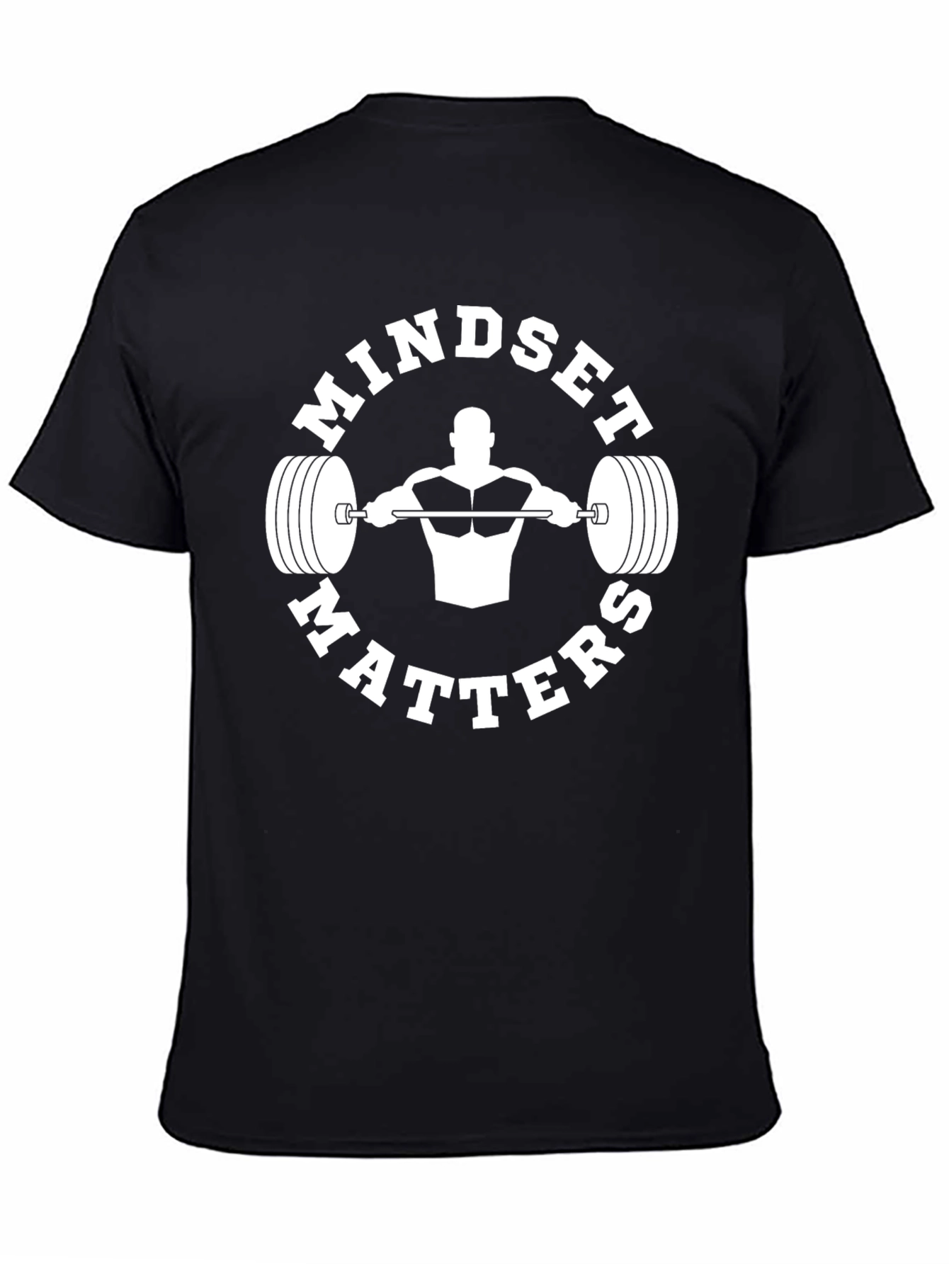 Mindset Matters Graphic Tee - Black Fitness T-Shirt