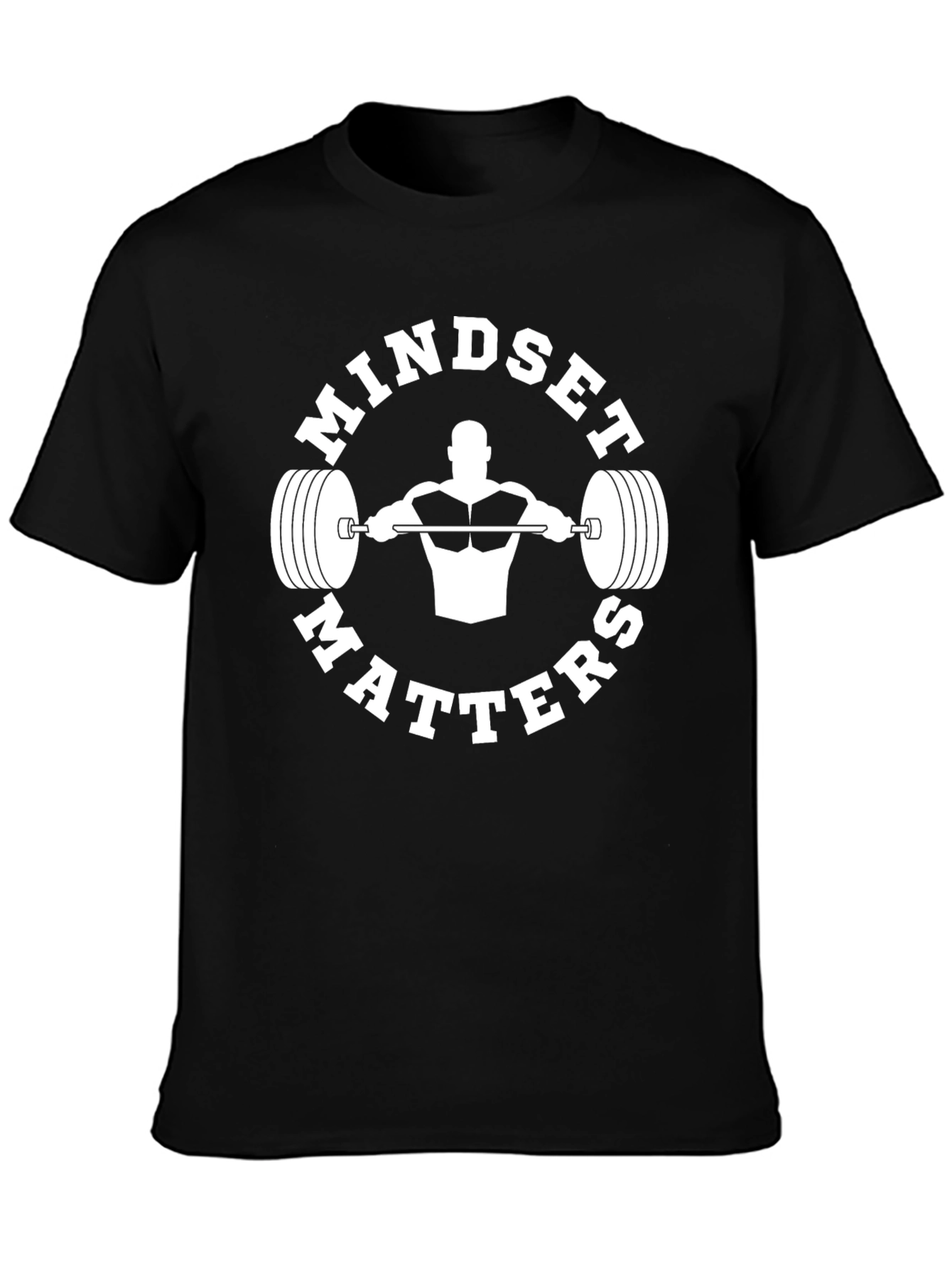 Mindset Matters Graphic Tee - Black Fitness T-Shirt