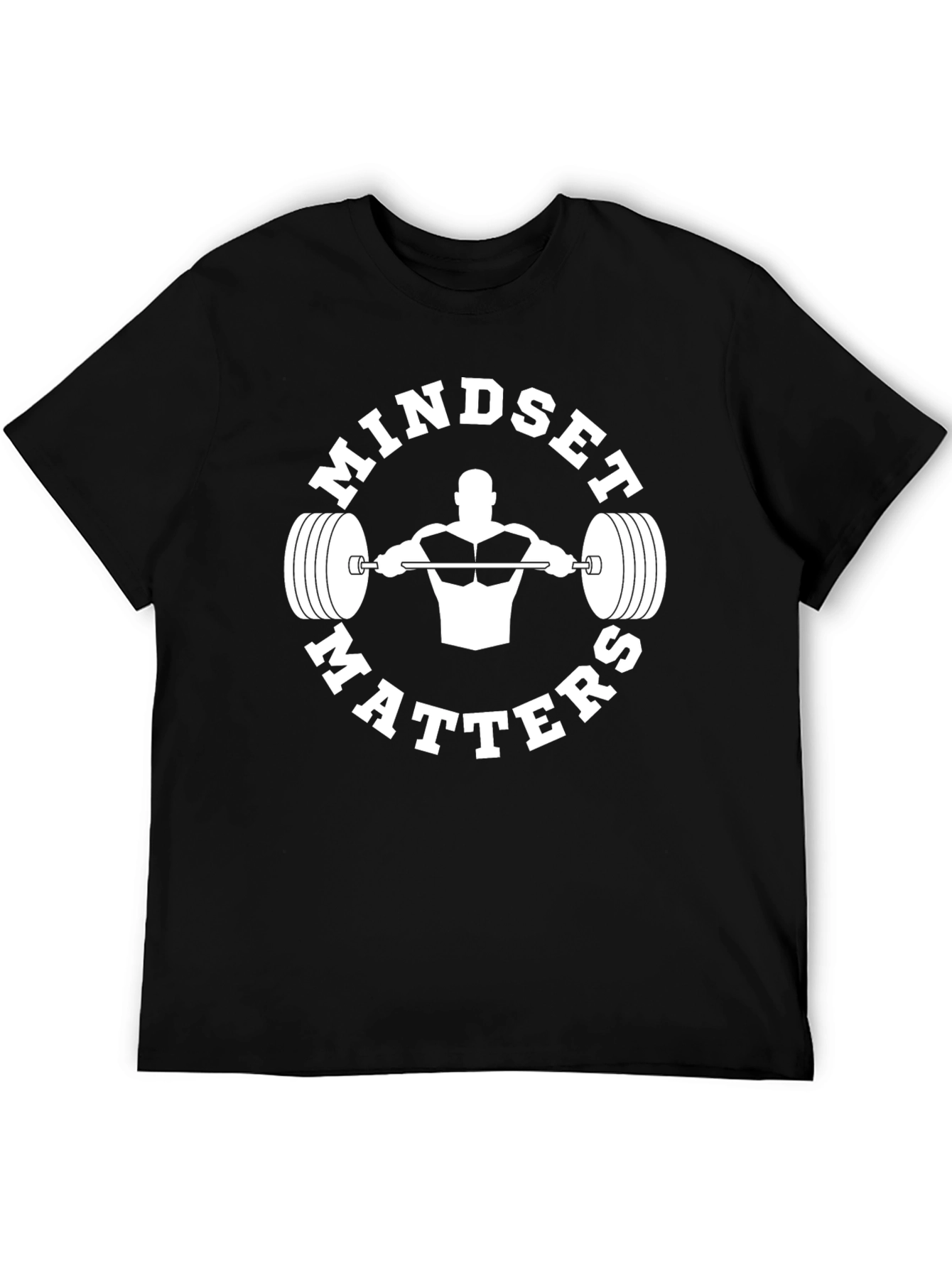 Mindset Matters Graphic Tee - Black Fitness T-Shirt