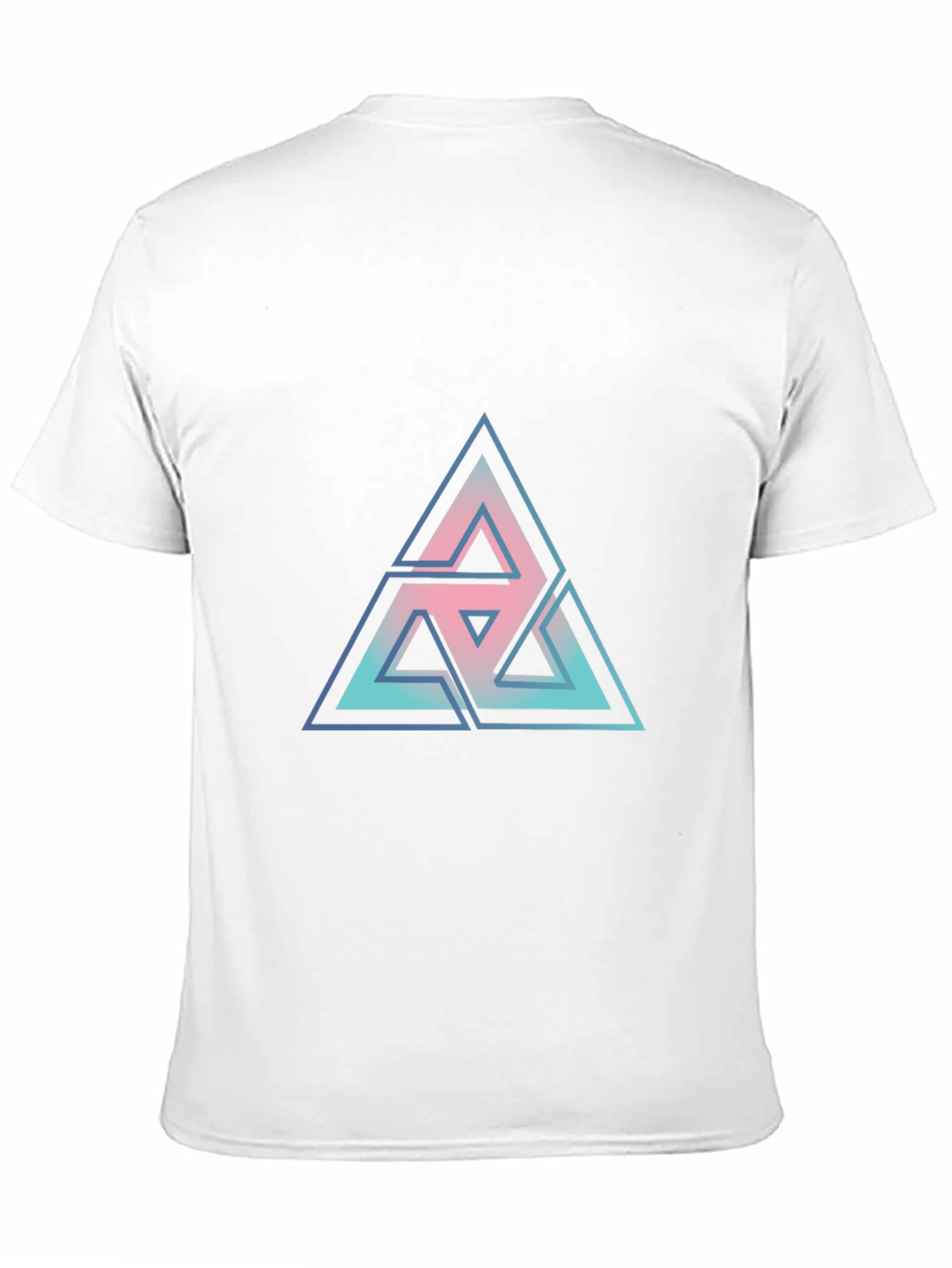 Geometric Triangle Graphic Tee - Modern Casual Style