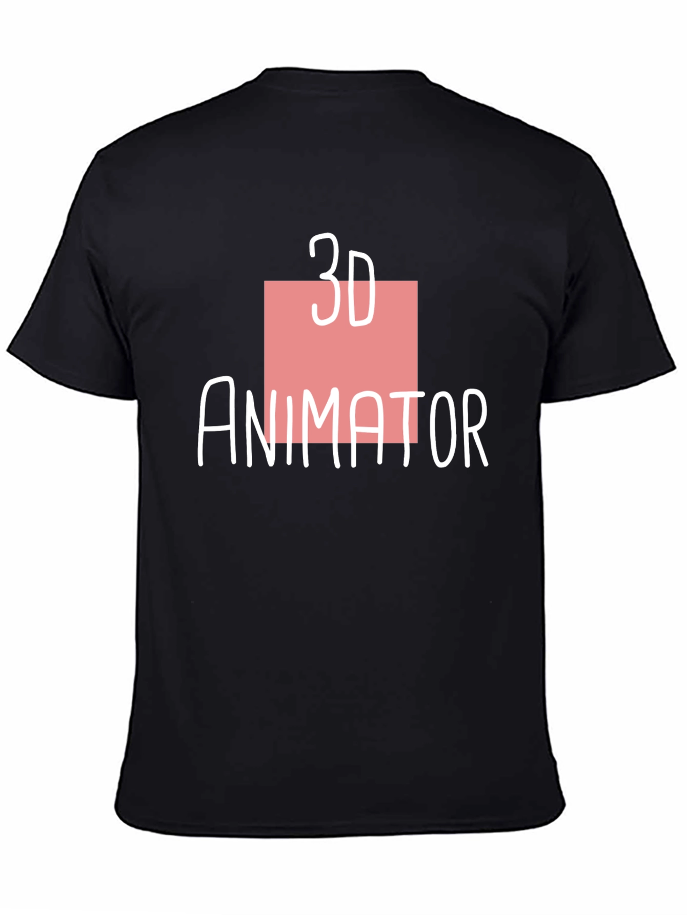 3D Animator Black T-Shirt