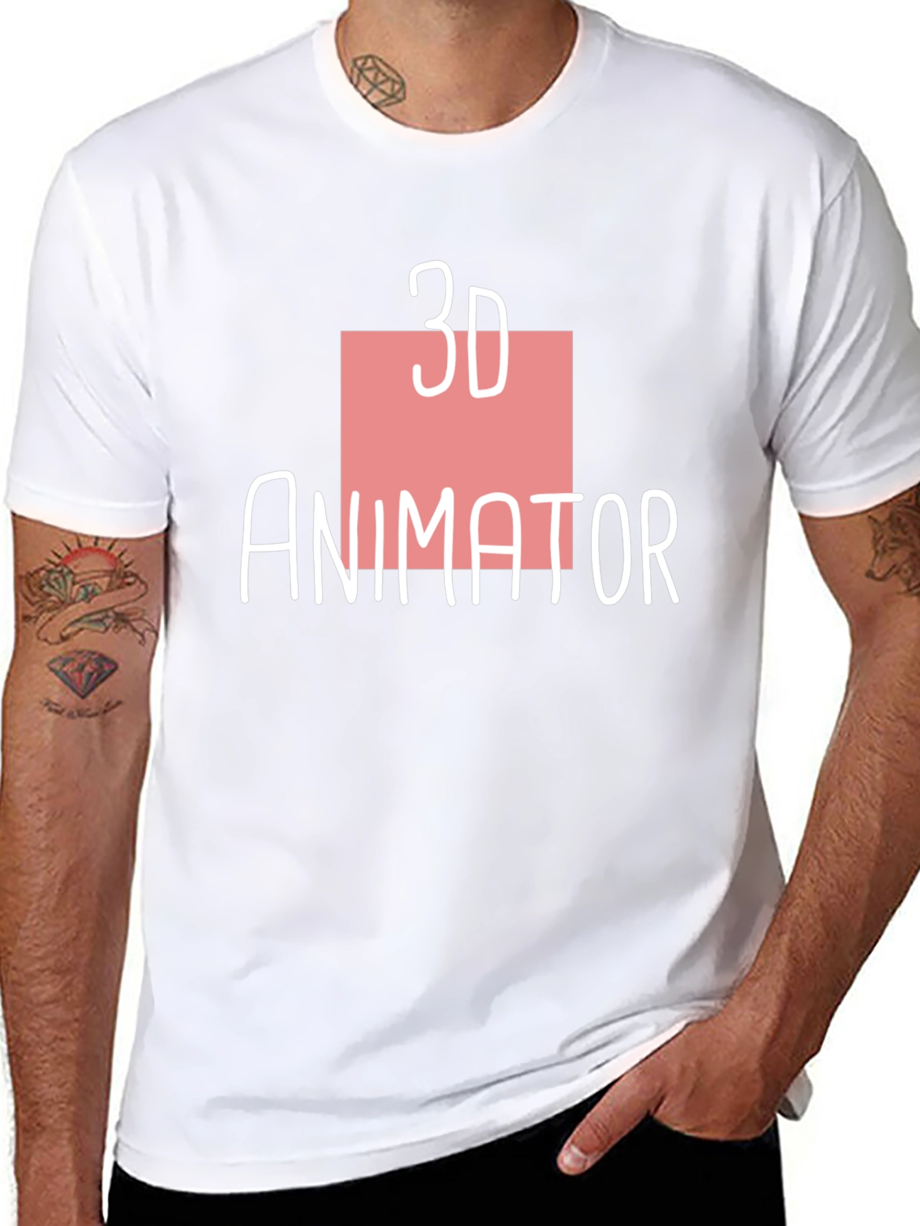3D Animator Black T-Shirt