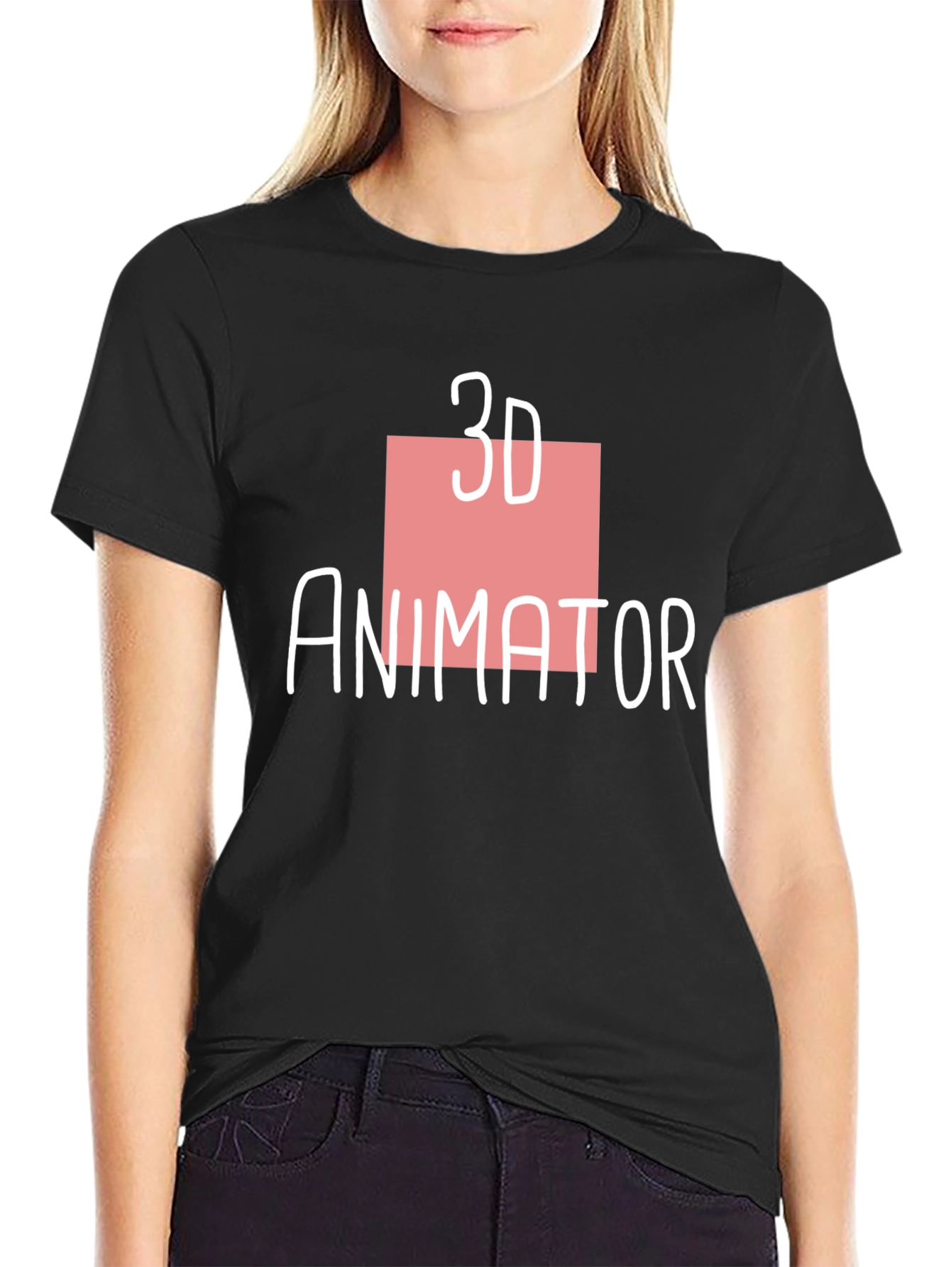 3D Animator Black T-Shirt