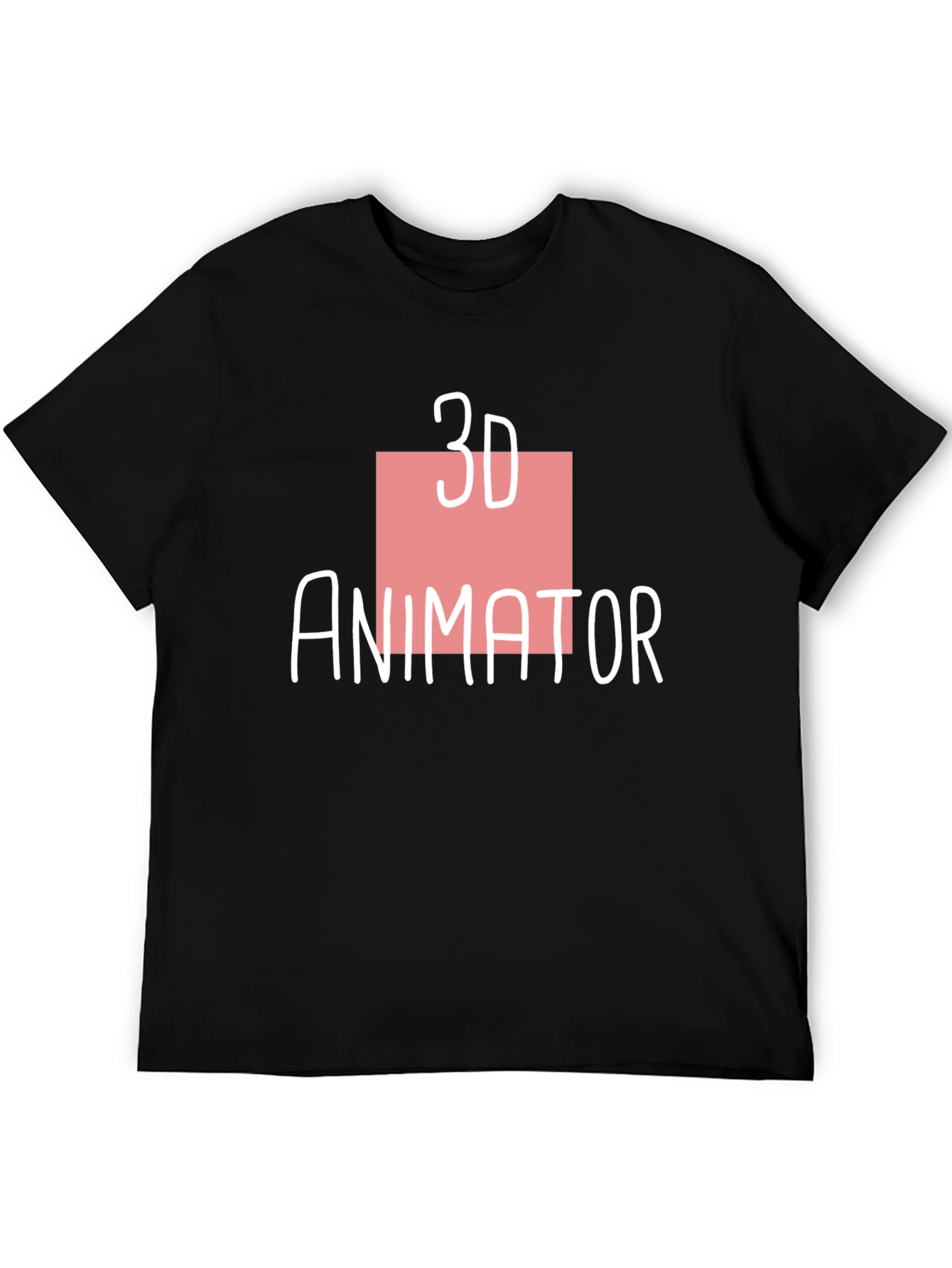 3D Animator Black T-Shirt