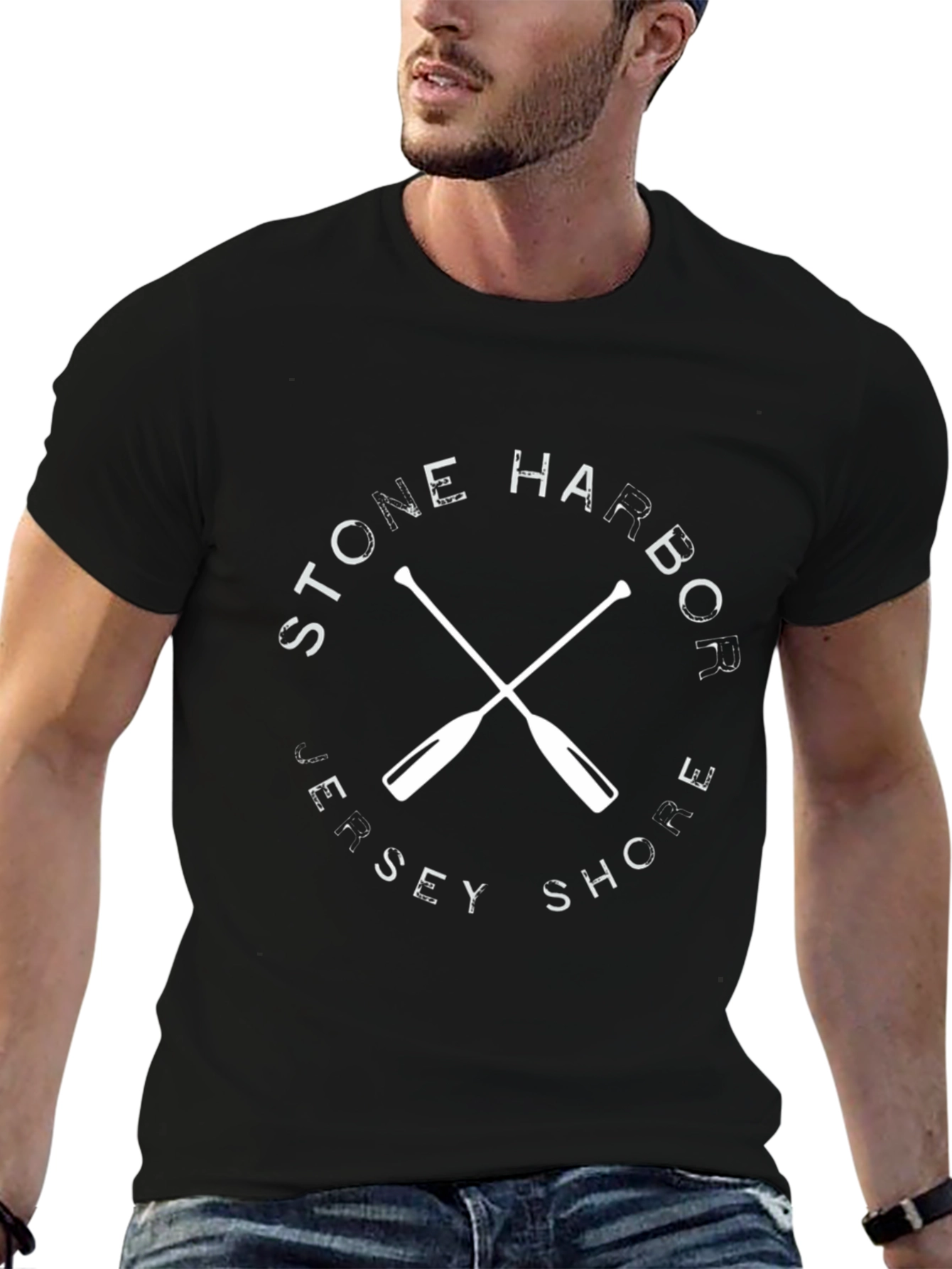 Stone Harbor Jersey Shore T-Shirt Black
