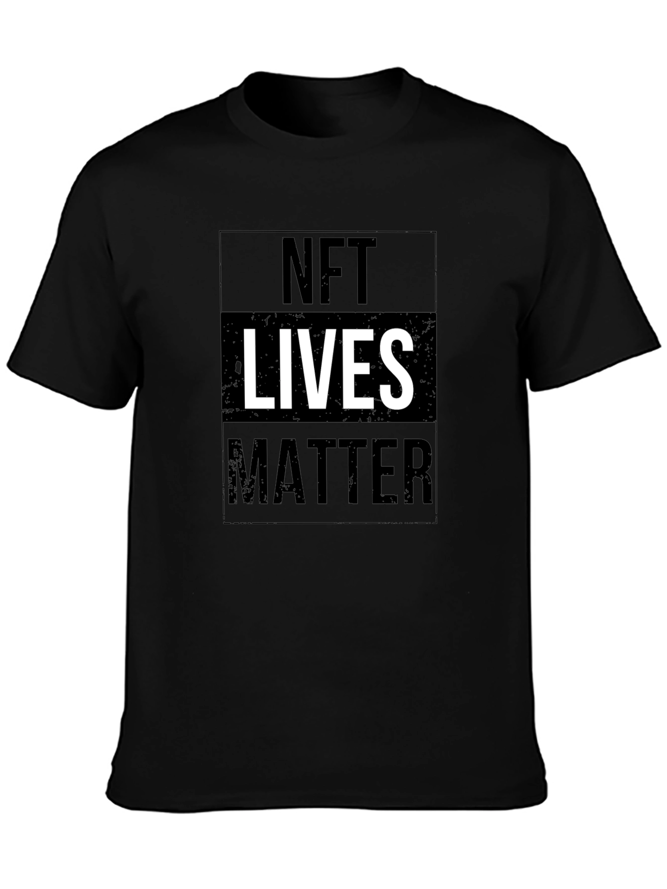 NFT Lives Matter Graphic Tee - Black Cotton T-Shirt