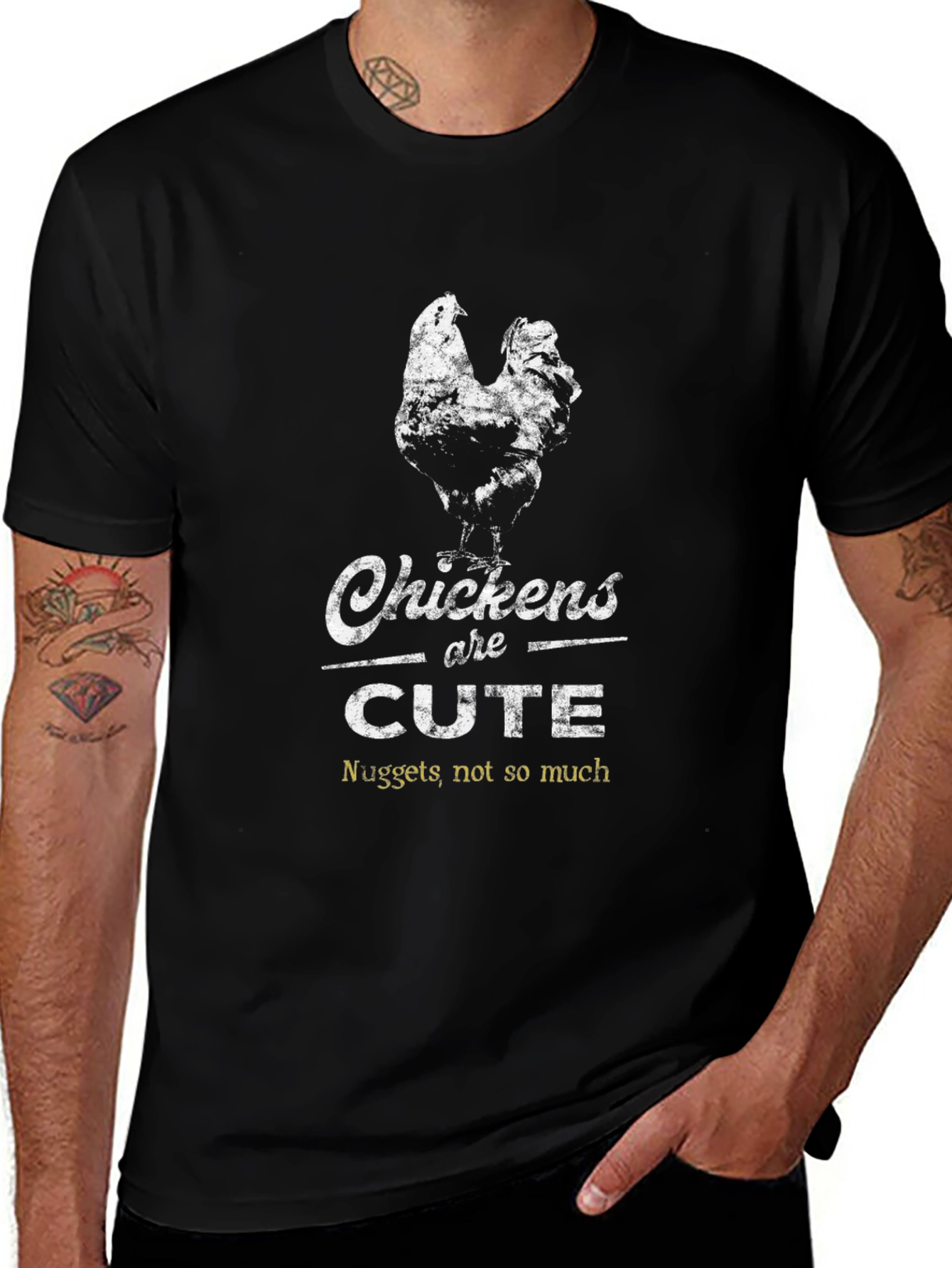 Chickens Are Cute Graphic Tee