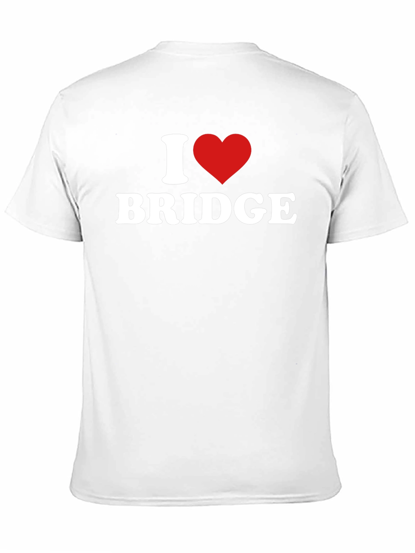 I Love Bridge T-Shirt - Black Tee Shirt