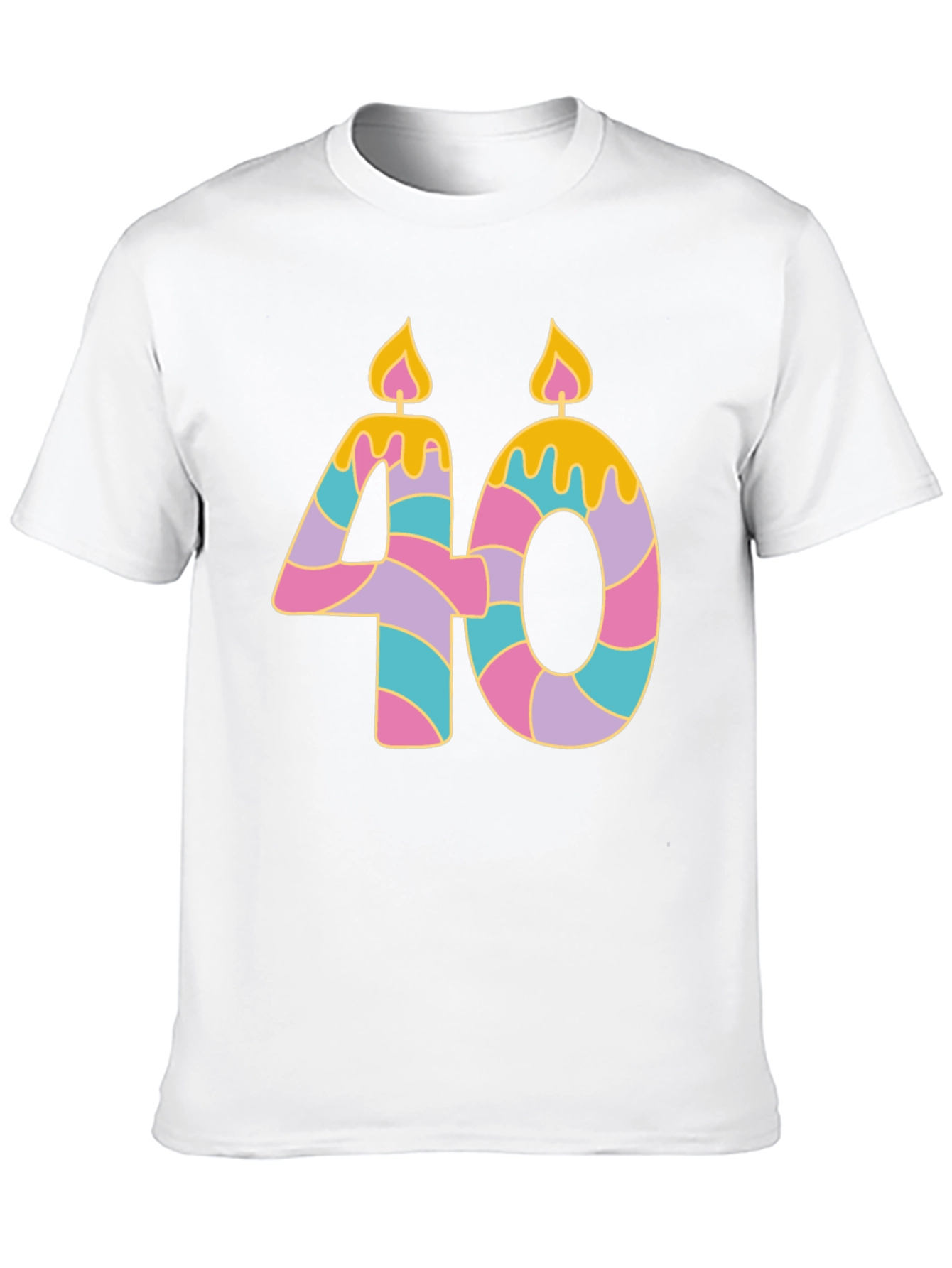 Novelty 40th Birthday Candle T-Shirt
