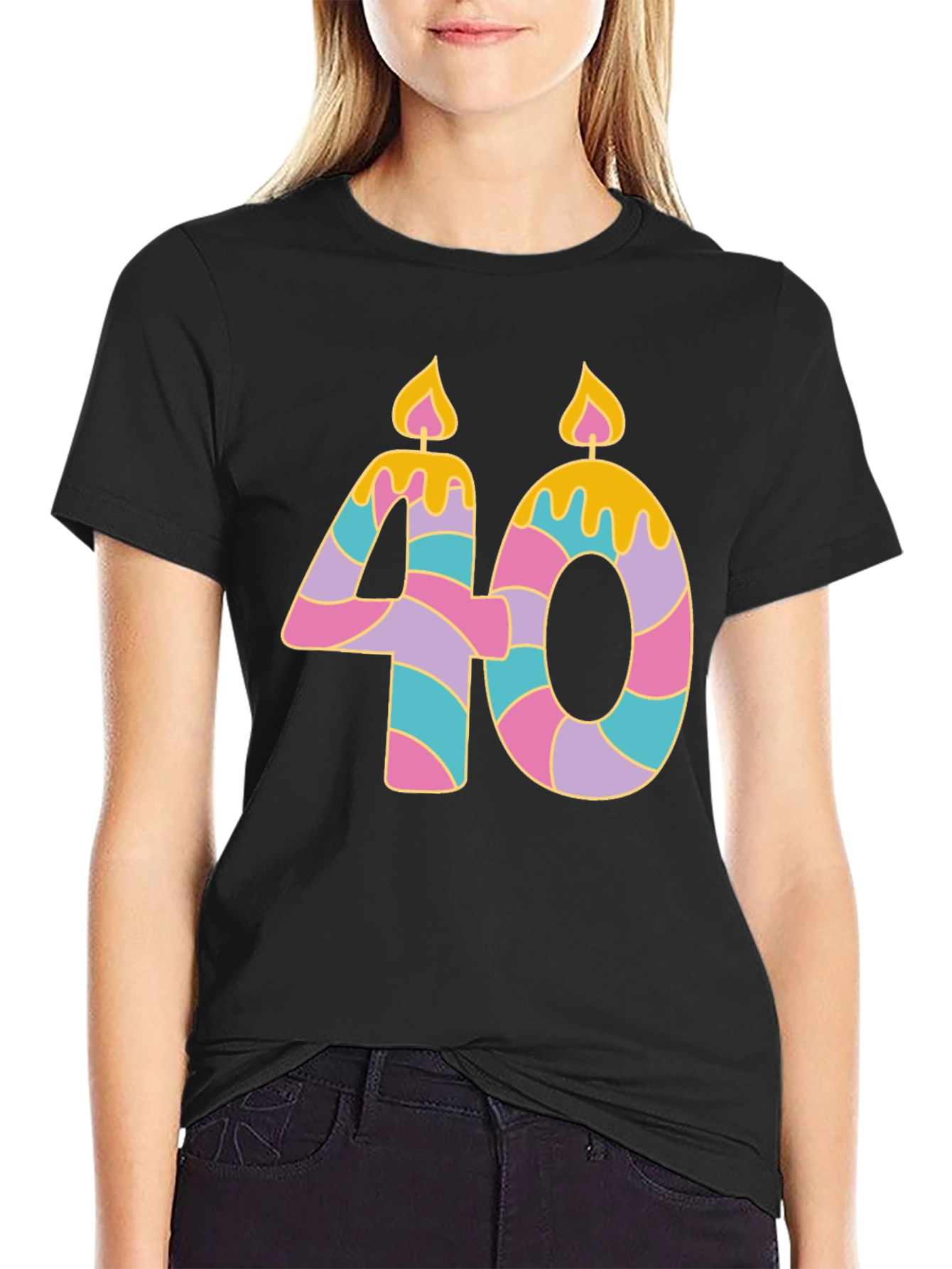Novelty 40th Birthday Candle T-Shirt