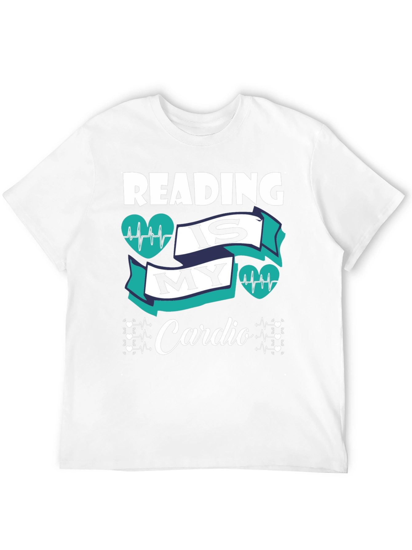 Reading is My Cardio Black Graphic Tee