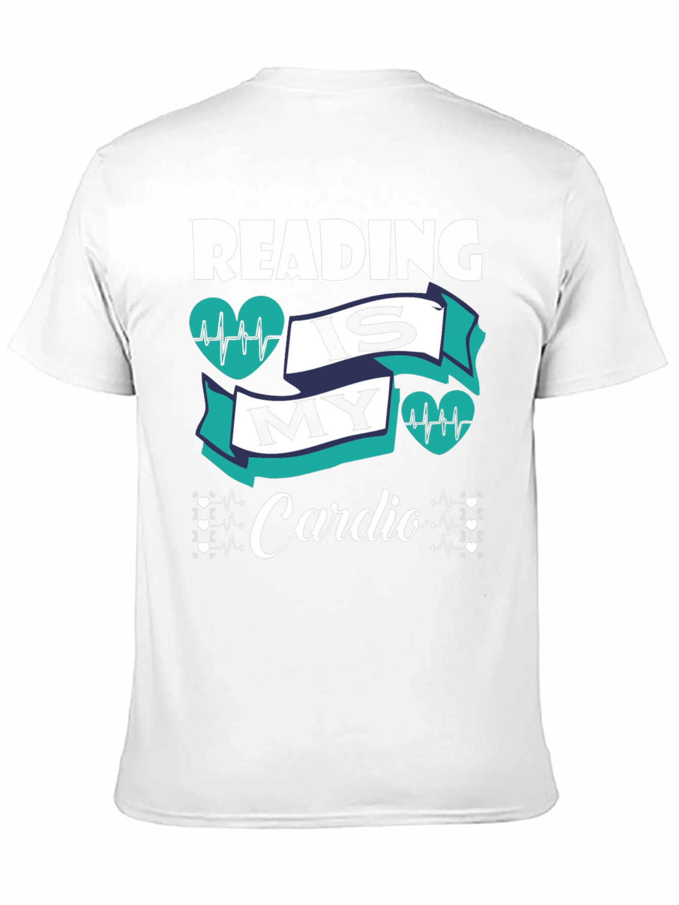 Reading is My Cardio Black Graphic Tee