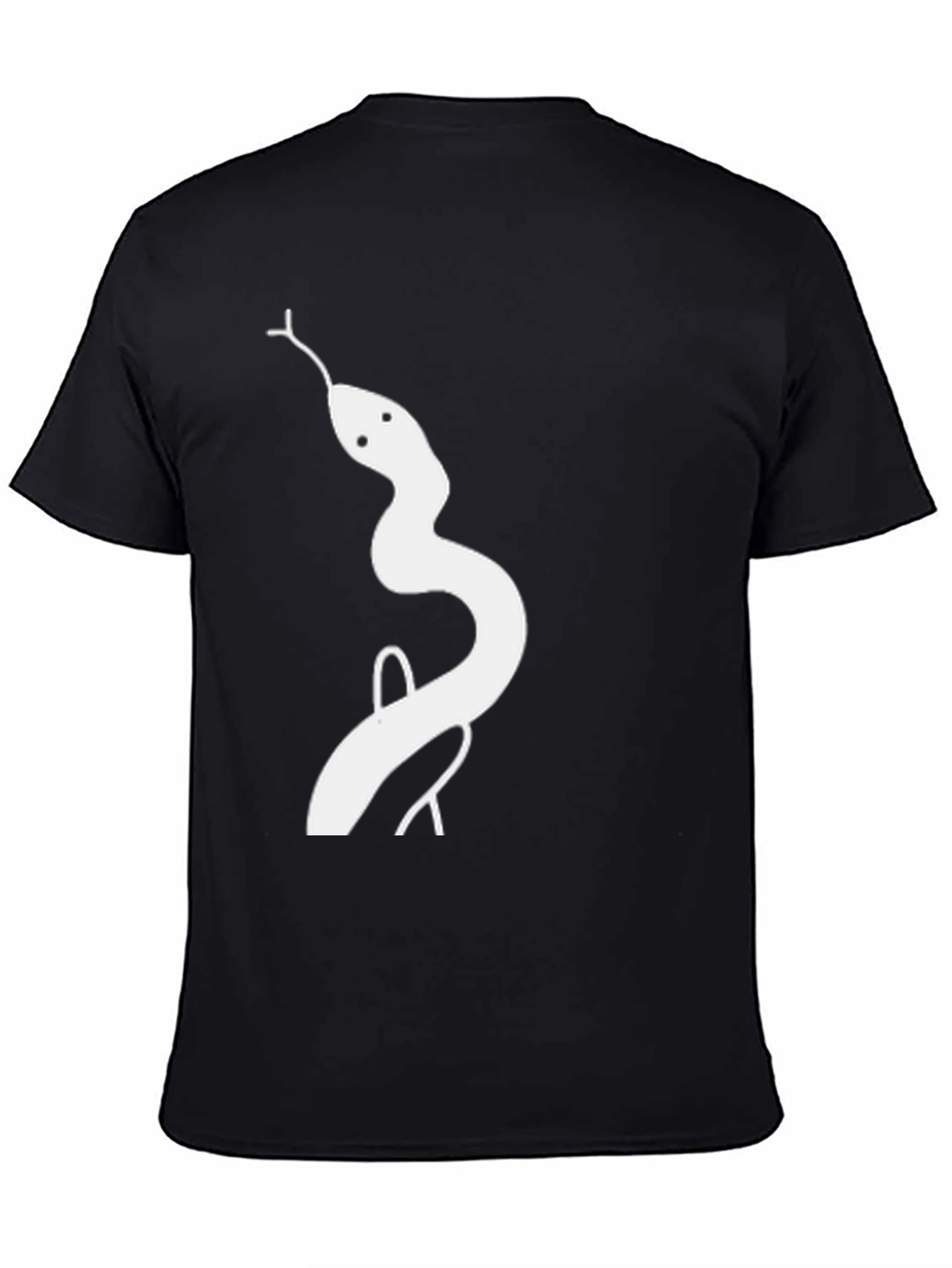 Snake Graphic Tee - Cool Black T-Shirt