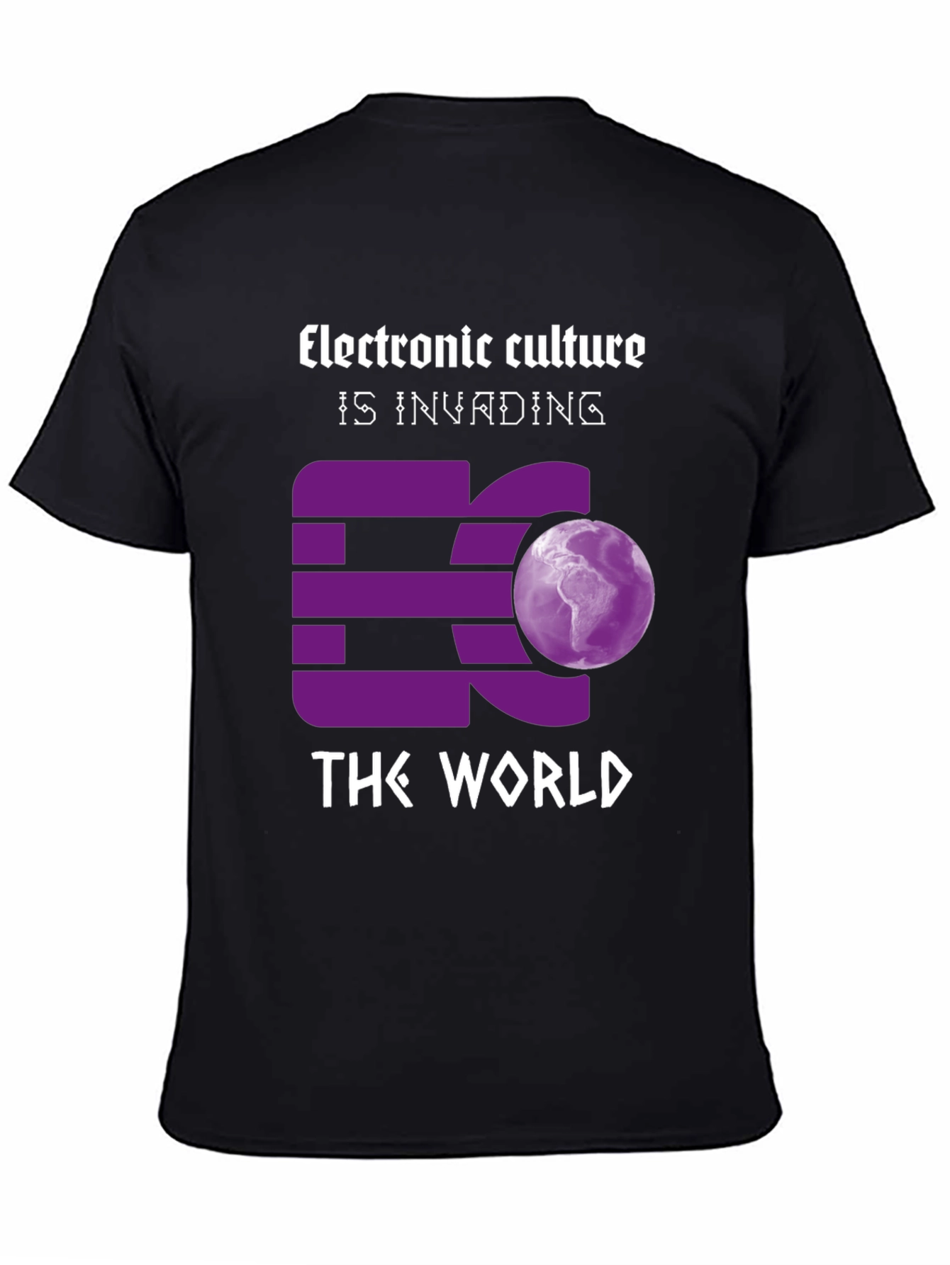Electronic Culture Invading the World Graphic T-Shirt