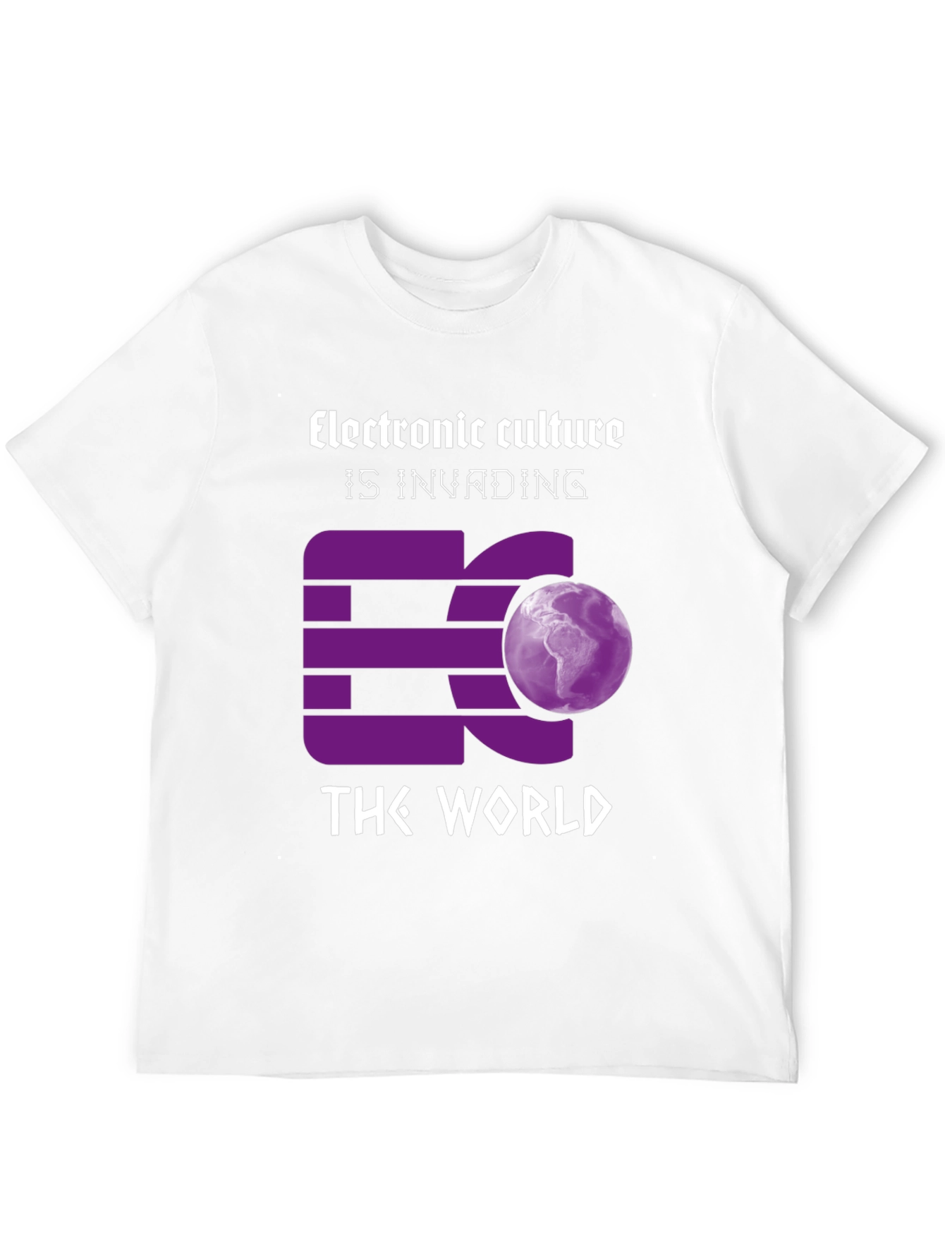 Electronic Culture Invading the World Graphic T-Shirt