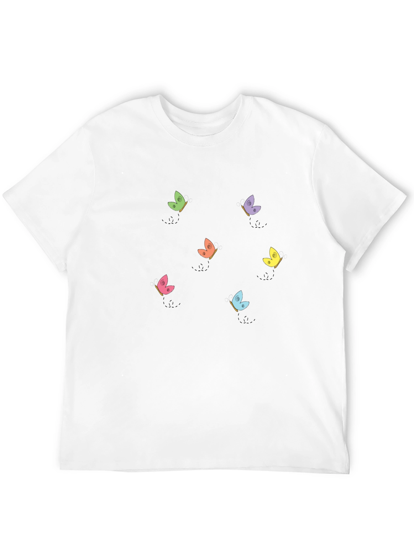 Butterfly Graphic T-Shirt - Soft Cotton Crew Neck Tee