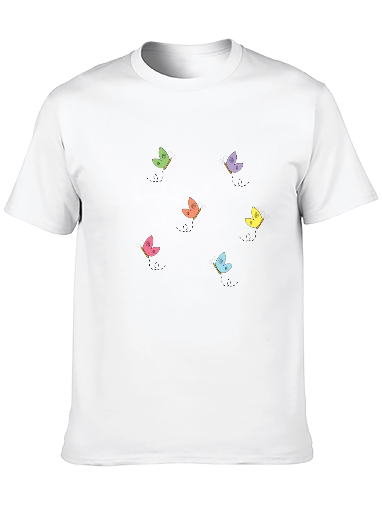 Butterfly Graphic T-Shirt - Soft Cotton Crew Neck Tee